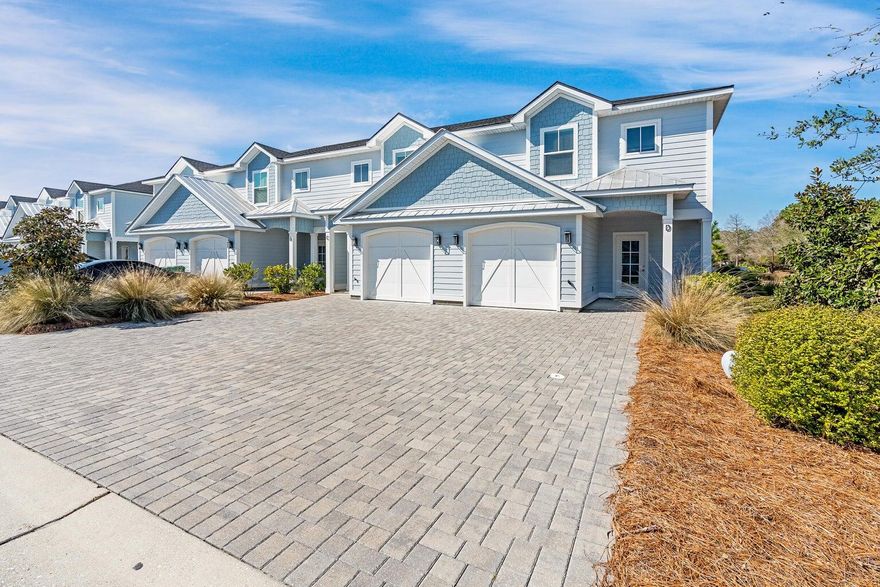 Watersound Origins END-unit townhome available soon!  Prime location backing up to the Origins Golf Course with views of holes 5 & 6! This 3BR/2.5BA home offers 1,685 sq ft, a spacious layout with large kitchen, open living & dining areas, + a powder bath on the main level. All bedrooms are upstairs with Master enjoys views of golf course too. Wonderful outdoor living with a 15x10 covered porch plus 15x10 open deck. Includes 1-car garage with dual paver driveway. Washer/dryer not included. Pets case by case. Security deposit equals one month's rent. Access to all Origins amenities: free golf, pool, fitness & more. Only 1.5 miles to 30A beaches  near Rosemary Beach & a quick 1-minute walk to the Origins Town Center, Publix, Starbucks, other restaurants & shops. Call for additional details!