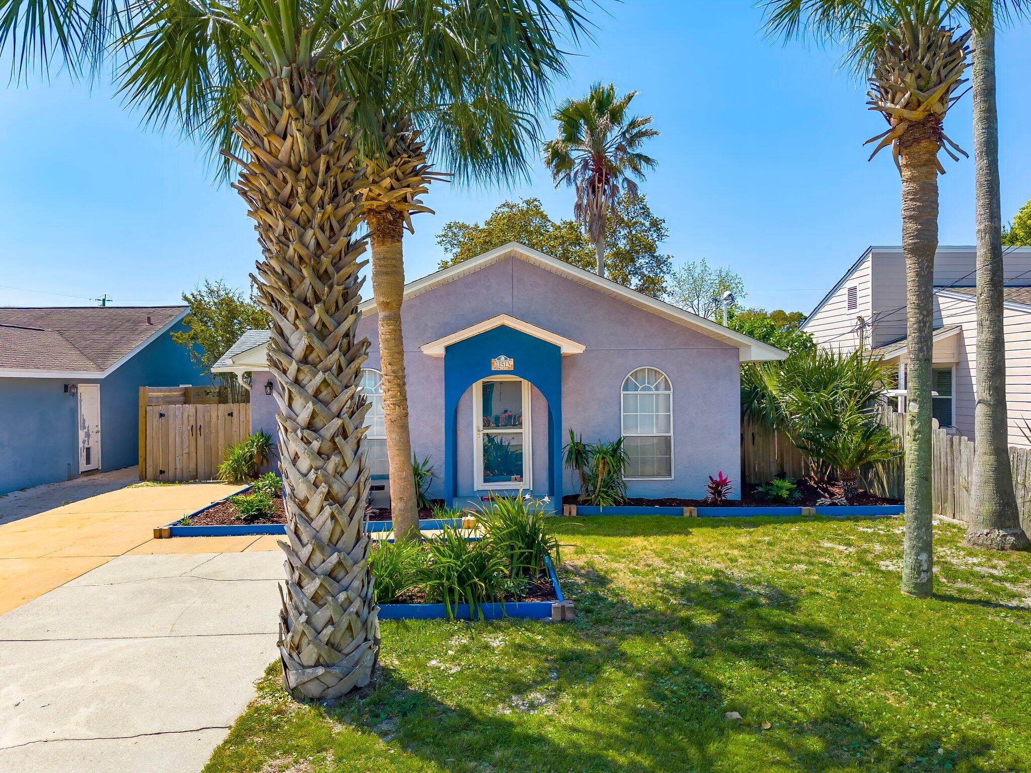 This isn't your average beach house--it's upgraded, move-in ready, and the location everyone's after. Located on the west end of Panama City Beach with NO HOA, this 2 bed, 2 bath home features freshly painted cabinets, new hardware, quartz countertops, and upgraded bathrooms, including a marble walk-in shower with a frameless glass door. Additionally- a NEW HVAC system adds comfort and peace of mind.Step outside to a fully fenced backyard--private with plenty of space for a splash pool or outdoor living area. Grab your towels and walk to the beach--whether you're looking for a primary home, second home, or short-term rental, this one fits the lifestyle! Schedule a showing today!