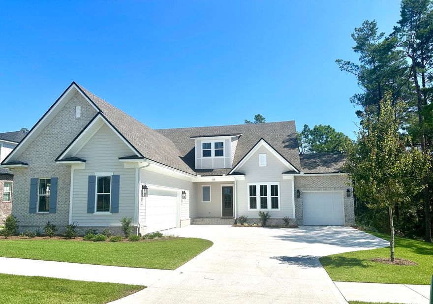 This beautiful new home built in the sought-after Deer Moss Creek will be ready for a family to move in within the August timeframe. With 4 BR, 3 1/2 BA, a study AND a Bonus room, there is plenty of room for everyone. Let's not forget it also has a 3 car garage! This home will host 10 ft. ceilings with crown molding throughout main floor with 9 ft. on second. Ready for fresh air, you can relax on the enclosed back porch or enjoy the deck. Home will be pre-wired for security and sound. DMC is a master planned development that will have mixed use options in addition to residential such as a town center,  pool, recreation and clubhouse, nature trails and business park.