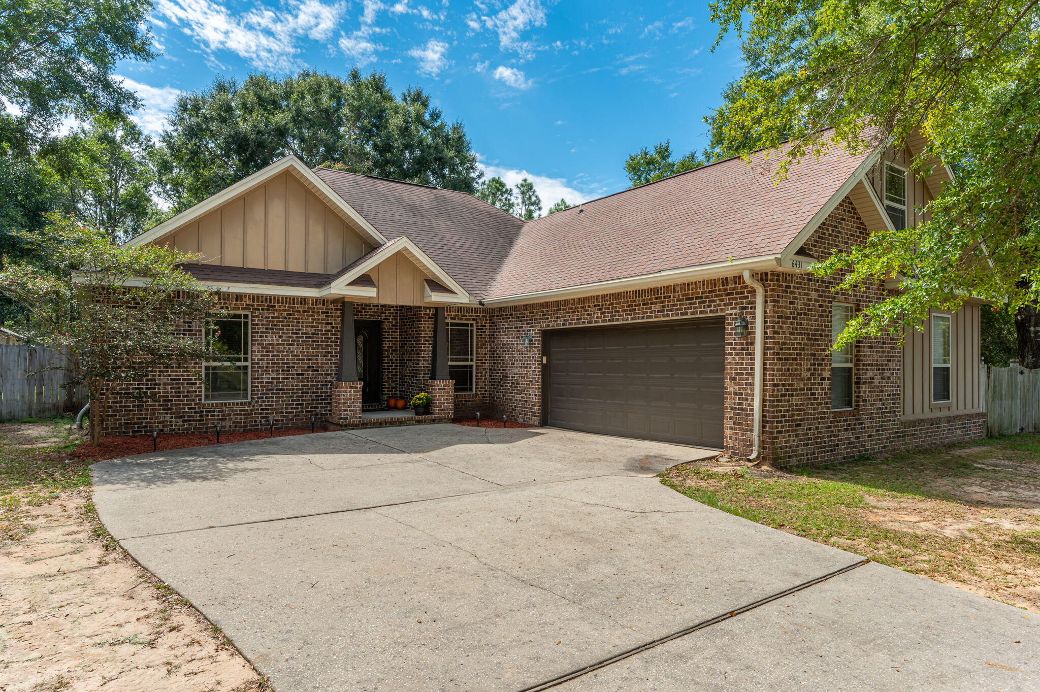 Located in a well-established subdivision, this 2011 custom-built home offers both space and functionality. Situated on approximately 1/3 acre at the end of a cul-de-sac, the property provides added privacy and room to enjoy.The interior features five bedrooms, with four on the main level and an upper-level loft--ideal for guest accommodations or flexible living needs. Interior highlights include 9' ceilings, a 10' double tray ceiling in the living area, crown molding, and granite countertops throughout. Flooring includes tile and laminate in the main living areas, with carpet in the bedrooms.Additional features include custom window treatments and finishes that distinguish this home from typical production builds. A rare opportunity for a property of this size and design, combined with low county taxes.