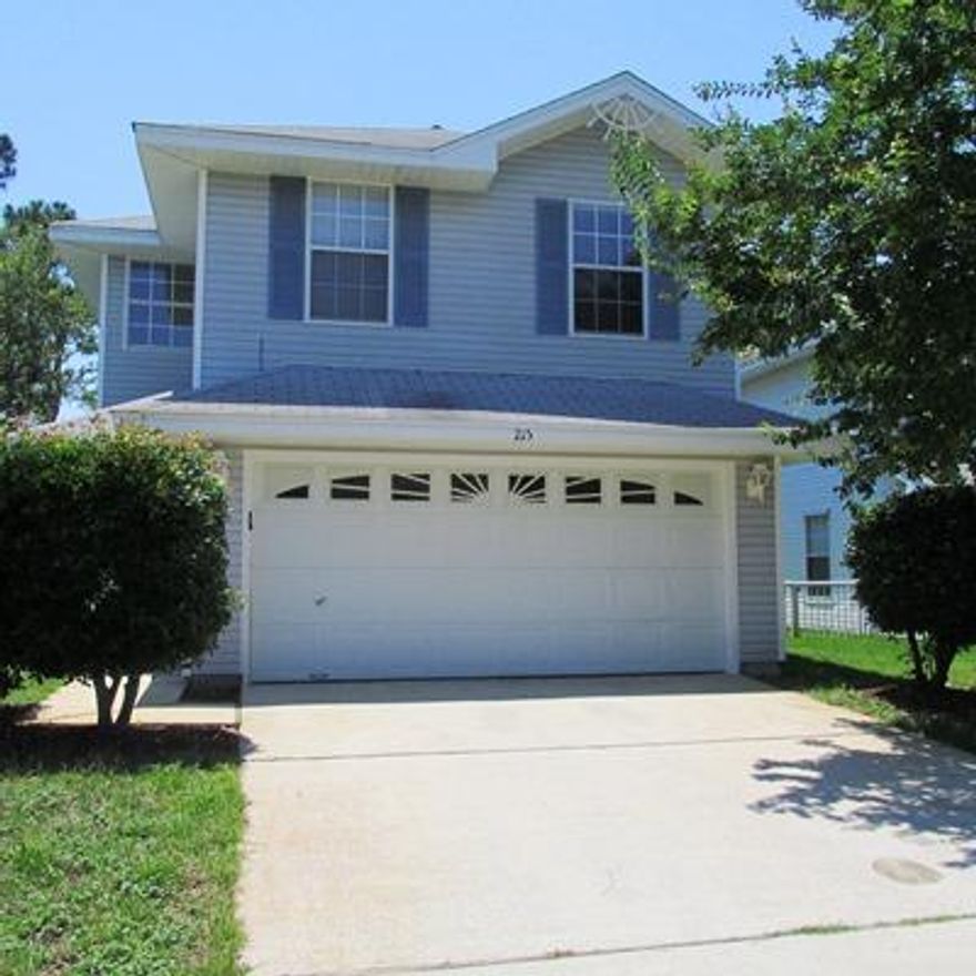 This is a two story rental townhome featuring three bedrooms and two and a half bathrooms as well as a bonus room. This Destin rental home is located in the heart of Destin close to the beach, shopping and Okaloosa County schools. The first floor features a spacious living room, dining area, a half bathroom. The second floor features the master suite with a full bathroom, a bonus room, the two guest bedrooms which share a full bathroom. The community includes nature trails, playground, and two lakes for your enjoyment. The home has a two car garage, washer and dryer connections and is not pet friendly. No Pets No Smoking