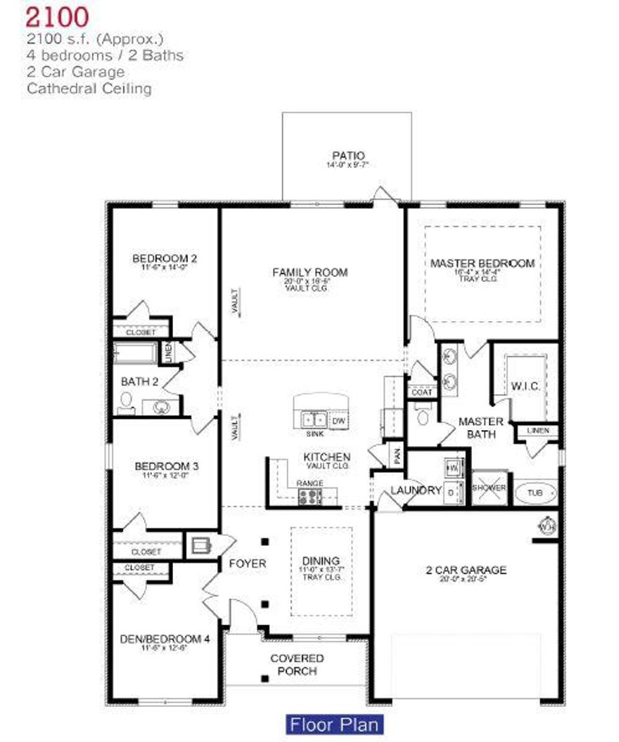 Welcome to Charleston Place! Come see this 4 bed 2 bath home with upgrades to include core tec pro-plus flooring throughout and carpet in bedrooms. There is beautiful granite in the kitchen and a separate shower in the master en suite. Out back you'll find a 14' x 16' covered porch to enjoy your morning coffee no matter what the weather. The family room has a  cathedral ceiling and is open to the kitchen which holds a lovely centered island. The master bedroom and formal dining room have tray ceilings. The house is 4 sided brick and it comes fully sodded with an irrigation system and landscaping.