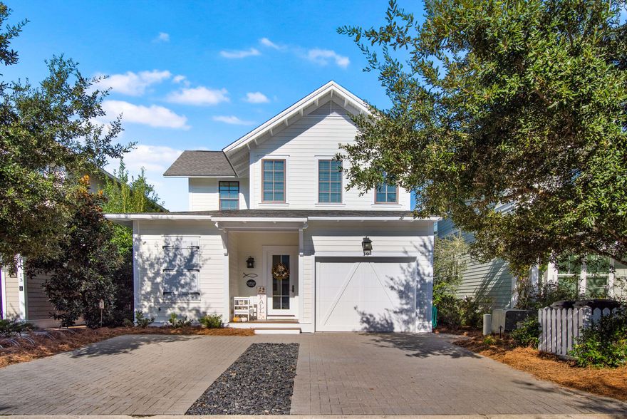 Under contract with 72-hour kick out.   Welcome to your 30A Beach Home! Watersound West Beach owners enjoy a private gated community, deeded beach access, and a resort style pool. This attractive cottage home offers both a first and second floor master suite, each with a  walk in closet and double vanity. The spacious and open living area flows into the dining space and well appointed kitchen just off the large screened in porch.  Upstairs, in addition to the second master suite, guests will enjoy the spacious guest room and bunk room just off the second floor sitting area. 10' ceilings, pine floors throughout the home, granite counter tops, and shiplap walls showcase the quality built into this appealing home.