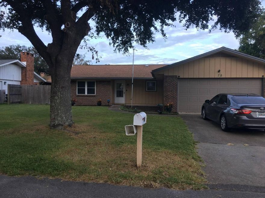 Great open floor plan gives this home an appearance of a larger home. 3 bedroom 2 Bath split bedroom plan with a large master bedroom and a walk in closet. Kitchen open to living room with a breakfast bar . New black stainless refrigerator. Oversized parking out front for RV or boat etc. Storm rated garage door and hurricane shutters for all windows. new lawn pump and back privacy fence. Great location in Shalimar . Convenient to Eglin AFB and Hurlburt Field.