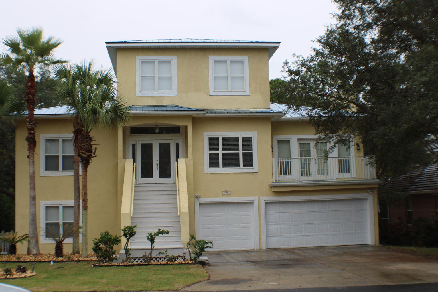 Beautiful 4br/3ba waterfront home in gated community of Lakewood Pointe Estates along scenic 30a,, and Eastern Lake. Home has large living areas and view of the Lake. 3rd floor master has water views and large shower, whirlpool bath and large walk in closet. New floors and paint. Lower level rooms can be used for office, den , game room or as a guest suite. Back yard has a large pool and dock on the lake. Tennant Responsible for Pool Maintenance and Landscaping