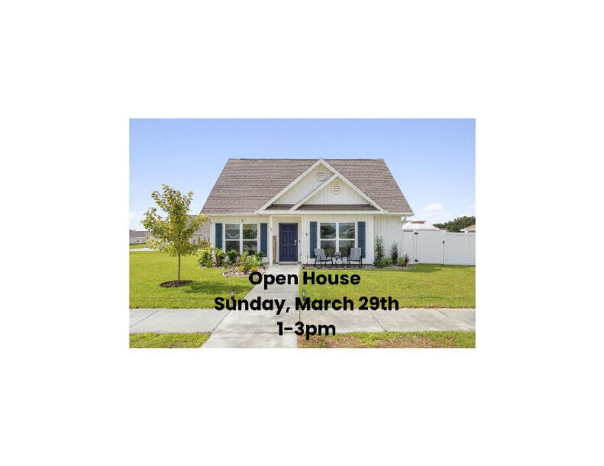 **Open House this Sunday March 29th 1-3 pm.**This gently lived-in-2 yr old home offers the rare blend of contemporary design, functional comfort, and an abundance of outdoor living space! A standout feature is the fully fenced large, private side yard (easily accessed from the living area) adorned with beautiful brick pavers, lush landscaping, irrigation and a soft-top gazebo that offers shade for outdoor dining, morning coffee or family gatherings.  The LVP flooring seamlessly connects the living areas, while plush carpeting lends comfort to each of the 3 bedrooms.  The split floorplan provides privacy for the primary bedroom and an open flow between the kitchen, dining and living spaces - ideal for entertaining.