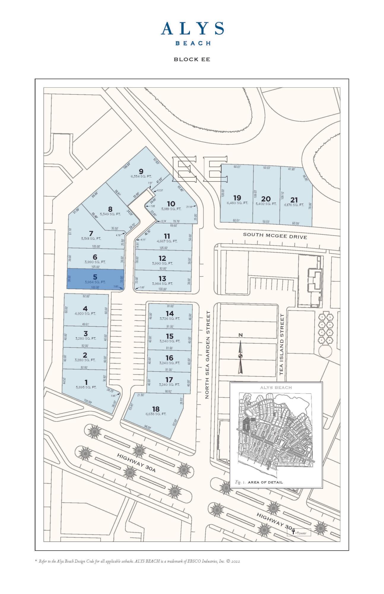 Corner homesite located N of 30A and situated on a path that leads towards the Bela Gray Green and beach access.