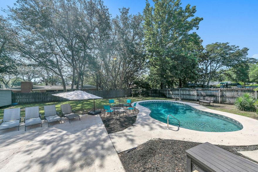 This home truly has it all. The location is unbeatable, with a wealth of amenities nearby. The only reason for selling is the irresistible opportunity to move to a waterfront property.  ❤️  3 spacious bedrooms and 2 modern bathrooms. The master bath boasts elegant tile work and features dual shower heads for added luxury. A convenient 2-vehicle carport provides shelter for your vehicles.Step outside to enjoy the in-ground gunite pool with a deep end reaching 9 feet. The pool is equipped with a high-efficiency pump that was replaced in 2021, ensuring optimal performance. The Bosch HVAC system installed in 2019 and all-new duct work in 2020 contribute to energy efficiency and comfortable living.Inside, you'll find several recent upgrades, including a new kitchen faucet in 2022 and