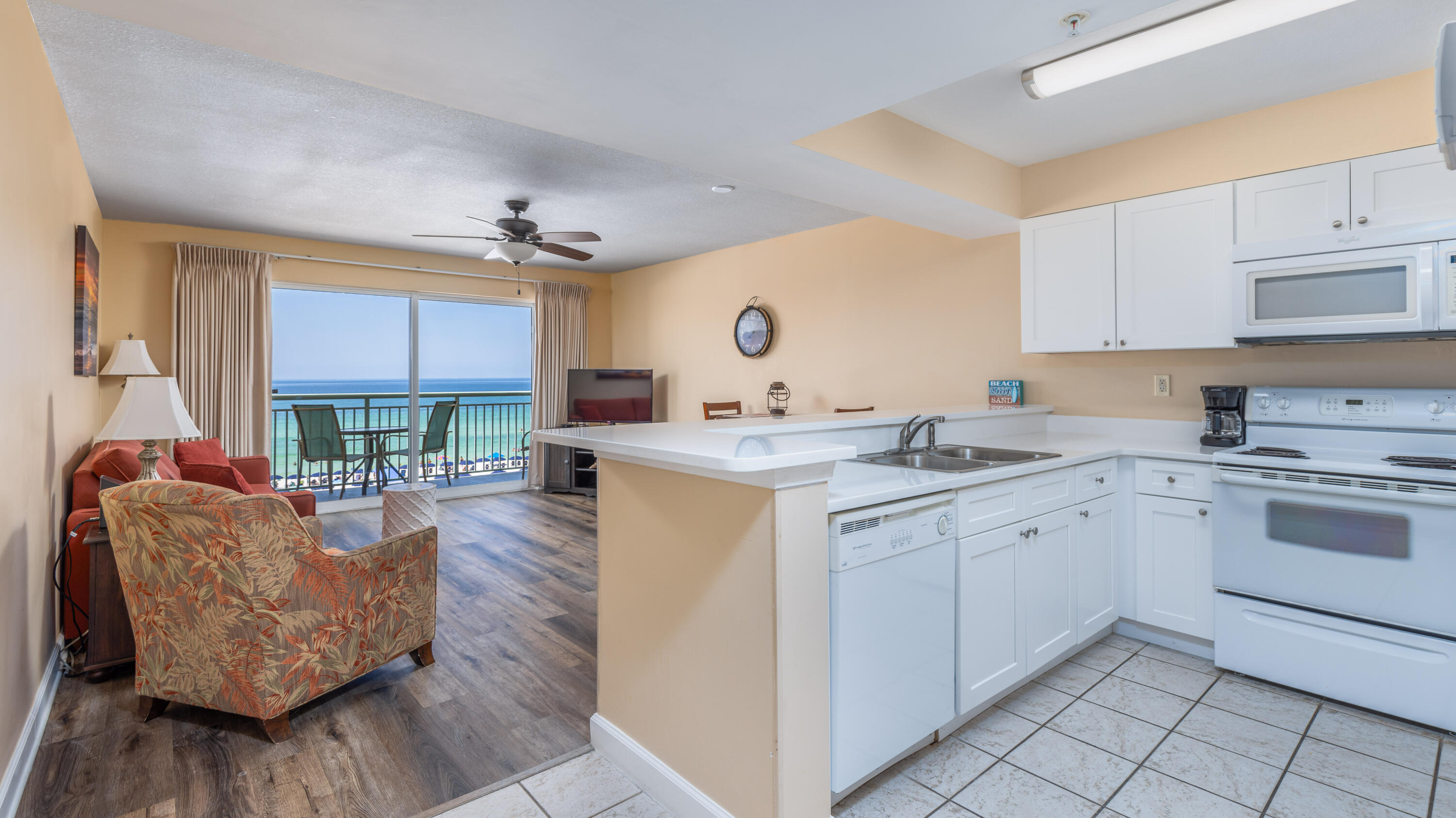 Pelican Isle, a truly unique and colorful resort condominium located on the serene western end of Okaloosa Island, is a wildly popular vacation destination for thousands of happy renters annually. This is fantastic indeed for owners, who enjoy collecting consistently robust annual rental revenues. Unit 409 is certainly no exception, providing everything renters are seeking in a 1-Bedroom vacation unit, including elevated unobstructed views of the incomparable Emerald Coast, hall bunks for the young ones, updated interiors (including newly installed vinyl flooring in the living room/bedroom areas,  new kitchen cabinets, and all new white quartz countertops).This property has it all! Gulfside pool, BBQ grills, exercise room, and private access to the glorious sugary white sands of the Gulf!