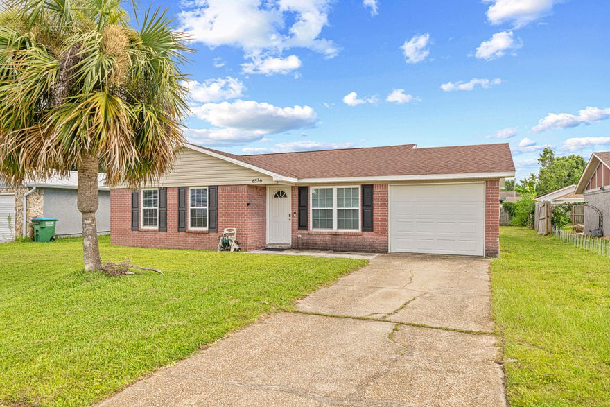 Welcome to 6526 Lance Street, a well maintained 3 bedroom 2 bathroom home located just minutes from Tyndall Air Force Base and local shopping. This single level property features a functional split bedroom layout with an open living area and a spacious kitchen equipped with stainless steel appliances and generous cabinet space.The primary suite includes a double vanity, walk-in shower, and a large closet. Additional highlights include luxury vinyl plank flooring throughout the main living areas, a dedicated laundry room, and a fully fenced backyard with room for outdoor use or future improvements.No HOA. Located in Flood Zone X where lender required flood insurance is typically not necessary. Eligible for FHA, VA, and Conventional financing. Don't miss this opportunity, schedule an appointment today. 