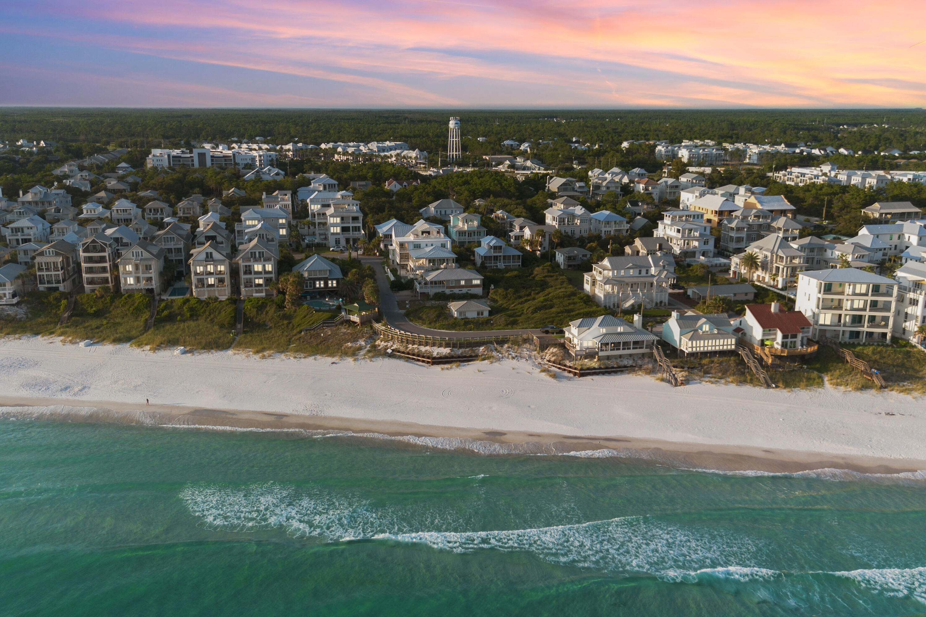 Selling Sunset... LITERALLY. A Rare Opportunity to own property showcasing the most iconic sunset in all of the Emerald Coast... Welcome to Pompano Street in the heart of Inlet Beach. This epic unobstructed view gives you an 82 foot Gulf Vista on which to build your ultimate beach home with the most sought out spot to view sunsets around the breathtaking bend at the end of Pompano Street. This oversized lot has 165 feet of depth making the total footprint .303 acres with enough room to build your mansion, pool, guest cottage and so much more.If you are seeking a respite from the hustle and bustle of 30A, then your dream life awaits on the last vacant lot with unobstructed Gulf views on Pompano Street.