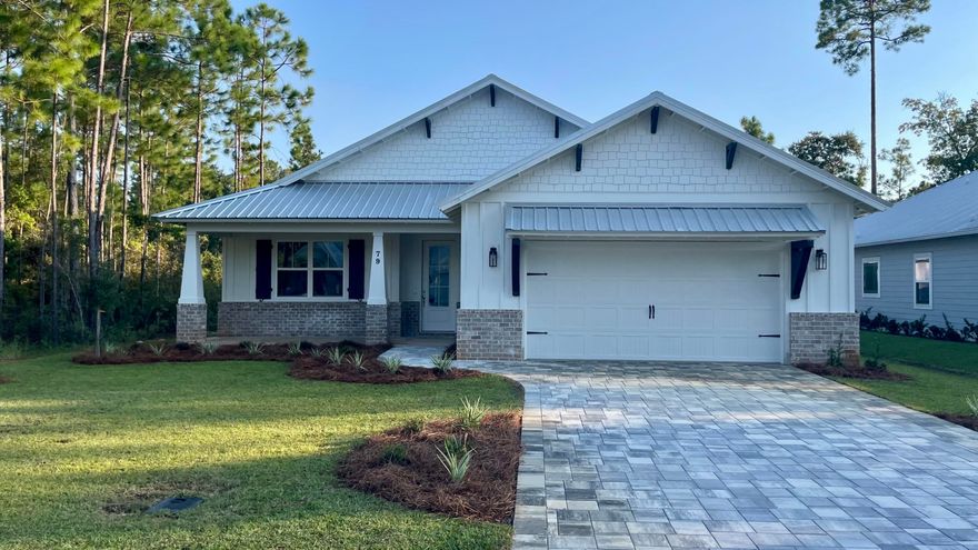 Beautiful new construction home! From the hints of shiplap, white washed tongue and groove in the tray ceilings and on the porches, to the beautiful LVP throughout; you will be impressed with the builder's design choices. The incredible kitchen is equipped with stainless steel in-cabinet microwave and oven, an induction cooktop, large island with a pop of color, stunning granite countertops, tile backsplash and large pantry. The entire home has nine foot ceilings and eight foot doors. The master is an absolute dream with an impressive en-suite bathroom and two large walk-in closets. You'll never have to argue over closet space again! Other features include an office, laundry room, coffee bar and an oversized two car garage. Buyer to verify any and all information deemed important to them.