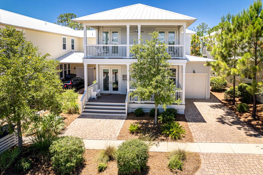 Say Hello to this beautiful Naturwalk home with 4 bedrooms + bunk or bonus room backing to a secluded and quiet nature preserve.  Never rented this home serves as the ideal beach house for a large family or two families looking to come together for their beach vacation on 30A. With an. open concept design, the great room serves as the focal point to relax after a day at the beach as well as cook up a fabulous meal in the chef's kitchen with all the toys. The Master suite opens to an expansive terrace overlooking a conservation easement.  Imagine having your morning coffee or a glass of wine to toast the day and the smell of the salt air and sound of the waves echoing throughout the trees. Close to neighborhood amenities, abundant outdoor spaces, large entertaining area thoughtful finishes.