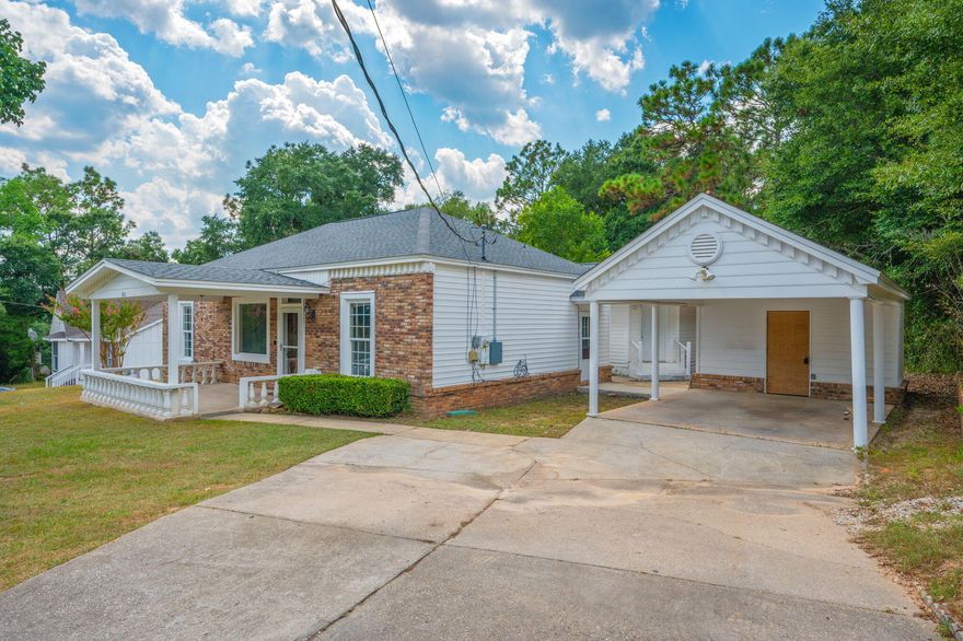 Amazing Opportunity! This home was originally built as a 3-bedroom 2 bath however an additional in law suite such as a full kitchen, bath, bedroom, living room and separate entry way was added.  The additional space can be sectioned off to provide additional rental income or a space for a mother/father-in-law suite! It's perfect and a must see! The home was well maintained and has a huge front/back yard and a huge gorgeous covered front porch. The rooms and closets are a generous size. There is plenty of storage space.It is centrally located, minutes from downtown Crestview, less than 3 miles from grocery stores, 15 miles from Duke field and 23 miles from Eglin AFB. Hurry before this gem is gone!