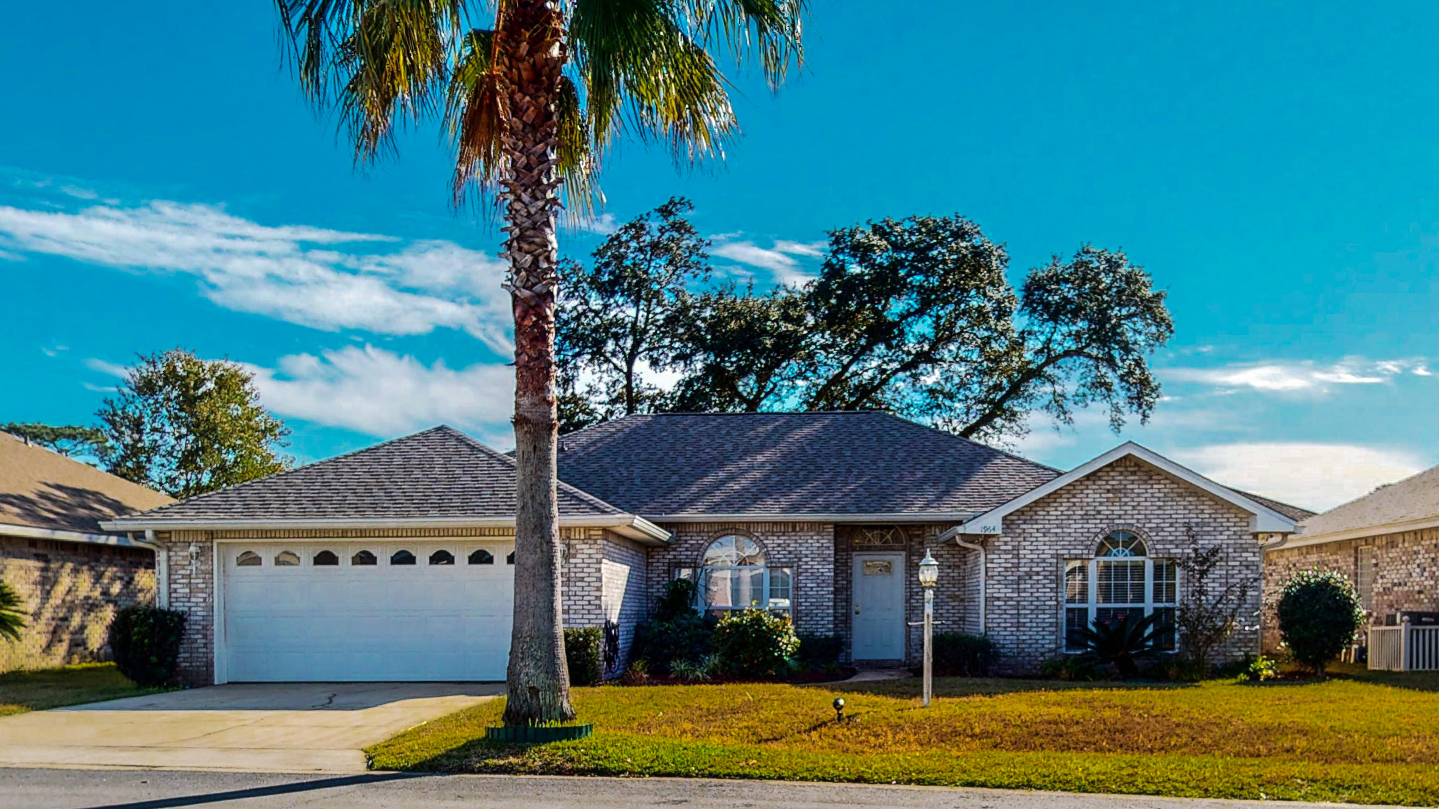 Beautiful move-in ready brick home in desirable North Creek Ridge subdivision! Split floor plan, 3 bedrooms & 2 full bathrooms. Plenty of room for storage, each bedroom has its own walk in closet! New roof in 2019! Kitchen has recessed lighting, corian countertops, breakfast area & bar. Master Bedroom is very spacious and features tray ceilings, 2 separate vanities, walk in shower & jetted tub! Private fenced in backyard! Home comes with exterior security cameras!Hurry this one won't last long!