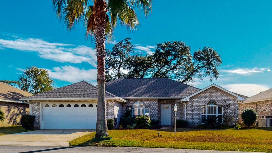 Beautiful move-in ready brick home in desirable North Creek Ridge subdivision! Split floor plan, 3 bedrooms & 2 full bathrooms. Plenty of room for storage, each bedroom has its own walk in closet! New roof in 2019! Kitchen has recessed lighting, corian countertops, breakfast area & bar. Master Bedroom is very spacious and features tray ceilings, 2 separate vanities, walk in shower & jetted tub! Private fenced in backyard! Home comes with exterior security cameras!Hurry this one won't last long!
