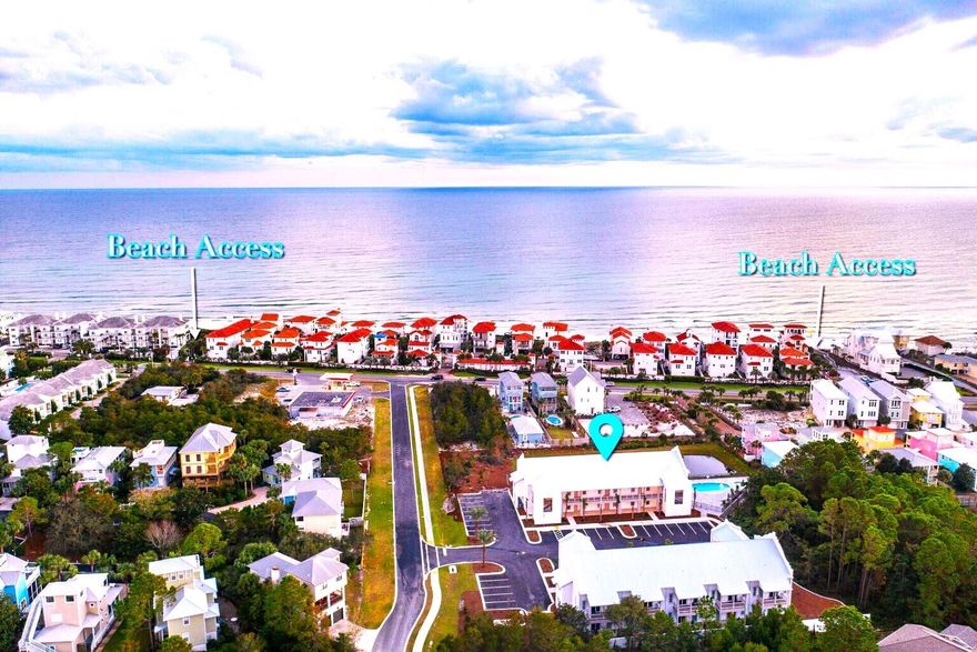 Rare long-term rental on 30A! ALL-INCLUSIVE, furnished condo opportunity just steps away from the sugar white beaches of the Gulf.  Enjoy this 3-bedroom, 2-bath condo @Azure of 30A.  Located in the Dune Allen area of West 30A, this 2ND floor condo is 1 of 19-units in this exclusive 2-floor complex. Azure of 30A features a resort style heated pool & a separate spa for year-round enjoyment. ALL UTILITIES INCLUDED, Fully furnished & include features such as LVP & tile flooring, 10-foot ceilings, 8-ft solid shaker doors, smooth finished interior walls & shaker style cabinets w/quartz countertops. Enjoy (3) full bdrms including a (4) custom built-in bunk bdrm.  Security deposit required. Pets case-by-case. No short-term rentals for this unit. Call for an interview prior to scheduling a viewing
