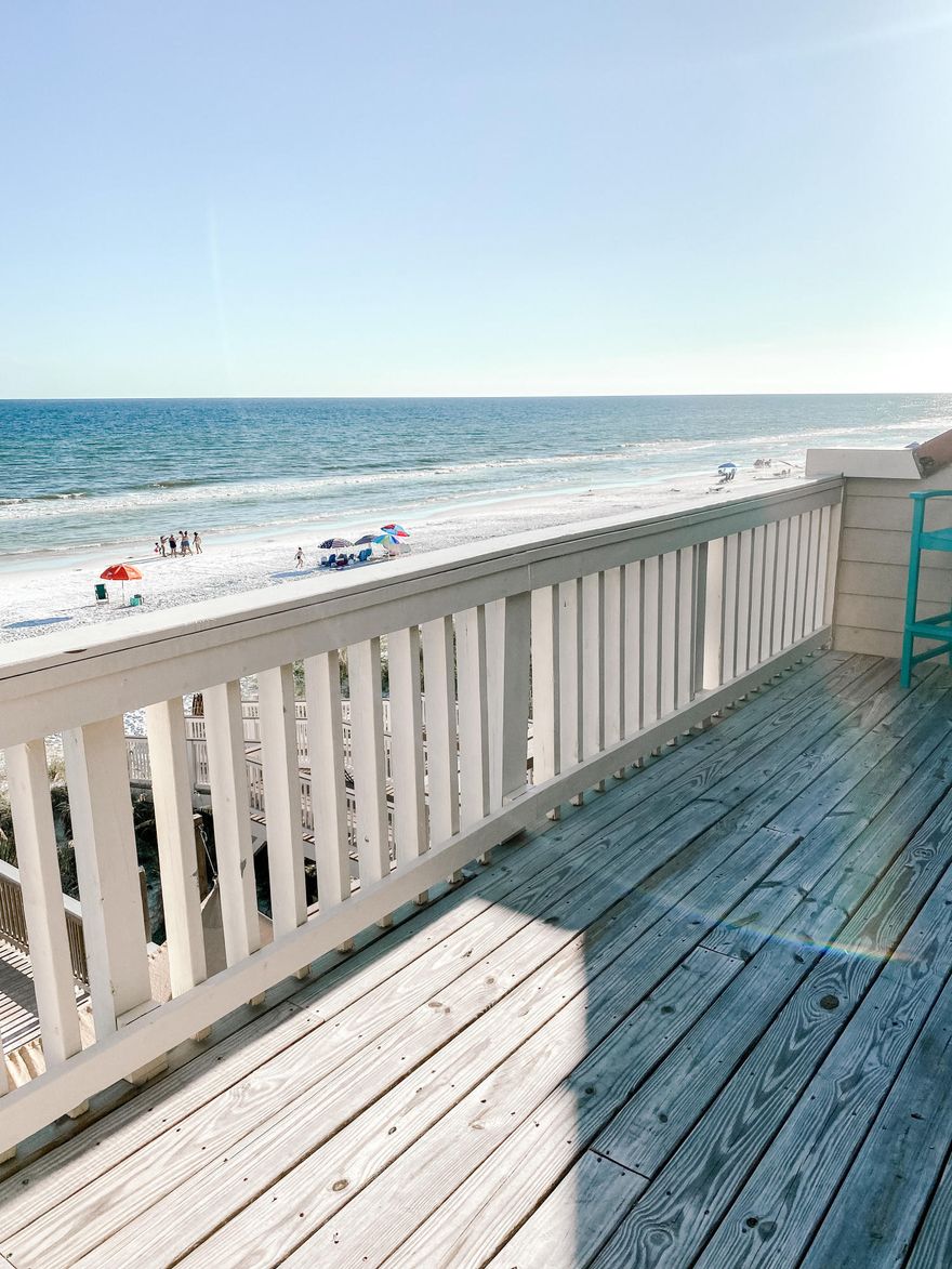 Investors Dream! $200,000+ rental projections! This Updated 5 Bedroom 5 Bathroom townhome has it all! As opposed to other properties that offer private 'beach access', this home includes your own EXCLUSIVE, PRIVATE BEACH from corner to corner of deck down to walkway in front water for ONLY owners & their guests. GIANT 34x21 new deck adjoins your private beach. W/stunning Gulf views from almost every room. Ideally located in the heart of Destin, this fabulous home is close to fine restaurants, shopping, golf & tennis.