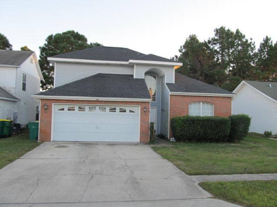 This is an awesome home located in a great neighborhood convenient to both Hurlburt Field and Eglin AFB. This lovely 2-story home has an open floor plan featuring Cathedral Ceilings with the Master Bedroom on the 1st floor. Other features include a nice sized Kitchen with a Breakfast Bar, Dining Room, and a Family Room with a beautiful Gas Fireplace. For your convenience there is an additional Half Bath on the 1st level. Upstairs you will find two bedrooms that share a full bath. The Air Conditioner was installed in 2005 and there was a brand new Dimensional Shingle Roof put on the home in 2008. The home has a fully fenced back yard and there is a Sprinkler System in place to make your yard beautiful. This home is close to the Santa Rosa Mall, Movie Theaters, and Grocery Stores.