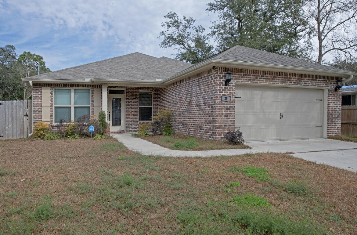 Newer home in the heart of Fort Walton Beach! This home features semicustom cabinetry in kitchen as well as granite countertops, stainless steel appliances, pantry, wood look tile flooring in main areas, and oil rubbed bronze hardware. The home offers a well sized primary bedroom with on suite bathroom featuring double sinks and garden tub! The backyard is fully fenced and perfect for entertaining. Schedule a showing today!