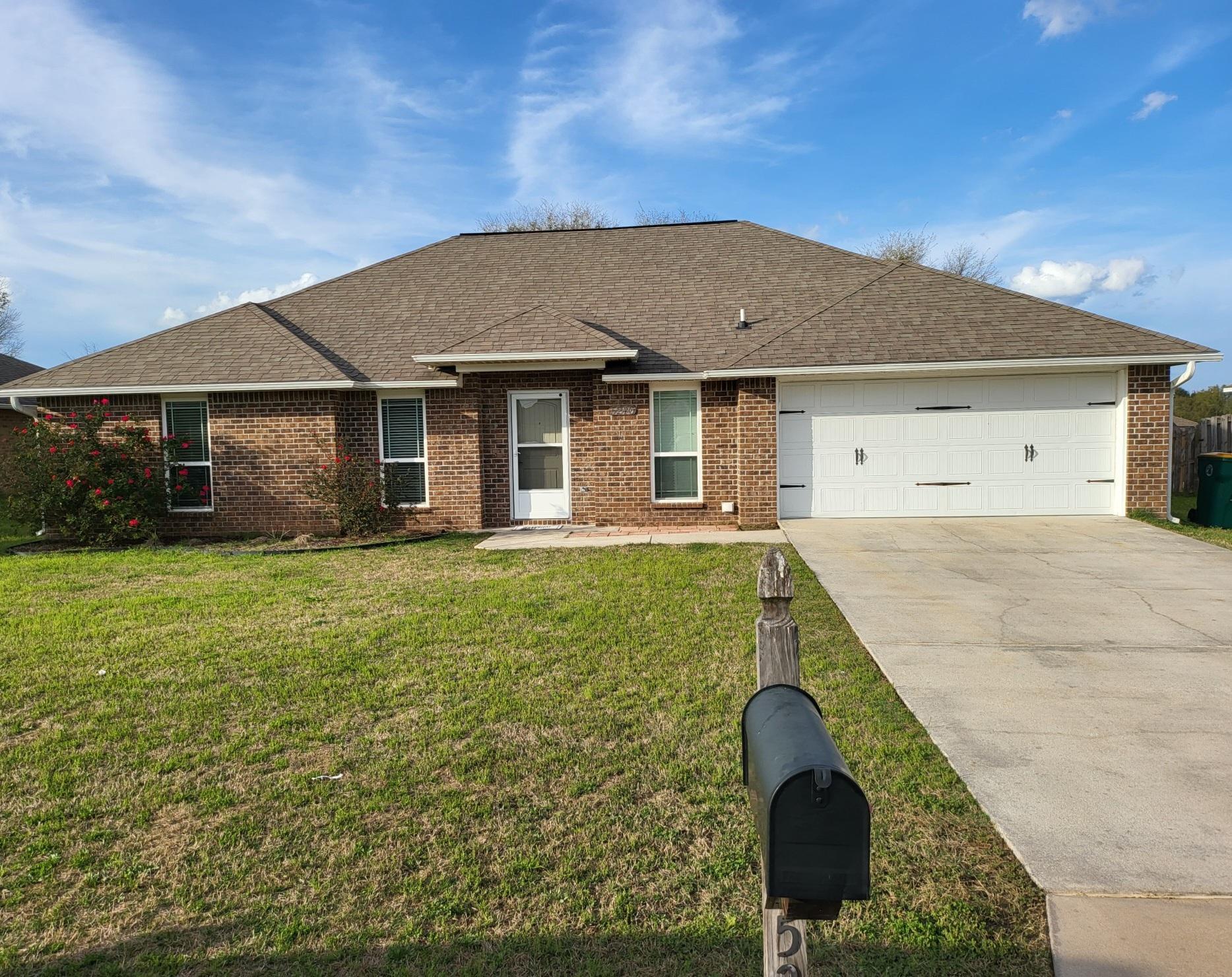 Beautiful home in sought after area in Lee Farms subdivision. This 3 bedroom home has a split floor plan with NEW hardwood floors in the bedrooms and living room and ceramic tile in the wet areas. The kitchen has granite countertops and stainless appliances. Master has decorative shiplap on wall, walk in closet and a Bluetooth speaker light/fan in the bathroom so you can sing while in the shower. The home is equipped with a water softening system. The backyard has a beautiful open deck, flat yard and is fully fenced. Call for a viewing today!! 850-786-1255 or apply at rentwithbsr.com