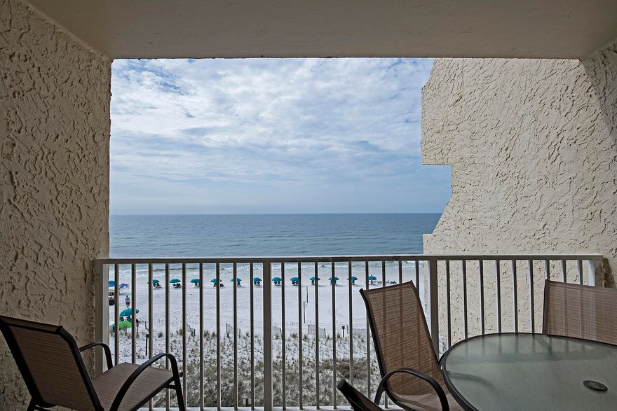 TOP FLOOR GULF FRONT BEACH VIEW CONDO!!! Gulf of Mexico Emerald Waters & sugar white sandy beaches. You need to own this 2 bedroom 2 bath condo with full front facing Gulf views from Living room & Master bedroom! Tile Floor through out, New Hvac, New Hot Water Heater & like new appliances. Island Echos Condominium will have brand new decks, deck flooring & new paint in the near future. Washer and Dryer in Unit. In-ground Pool & plenty of parking! Owners have used 70% friends and family & they use for Vacation Rental Income on VRBO & manage themselves. Call Today!