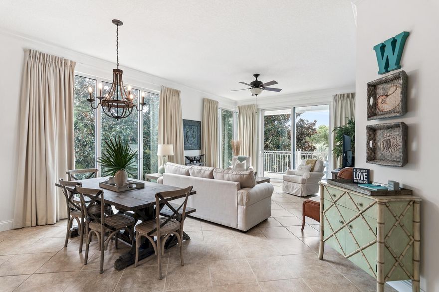 Welcome to your coastal retreat nestled along the scenic Highway 30A, where timeless elegance meets modern convenience. This beautifully updated 3-bedroom, 3-bathroom condo offers the perfect sanctuary for those seeking the serene beauty of Florida's Gulf Coast. Recently refreshed with new flooring throughout the bedrooms and a fresh coat of paint, the entire space exudes a sense of vibrance and warmth. Whether you're sipping coffee on your private balcony or enjoying the coastal breeze, this condo offers a blend of luxury and comfort that perfectly captures the spirit of 30A living.  Ideally situated between Alys and Rosemary beaches. Deeded beach access plus access to Seacrest neighborhood lagoon pool and tram.