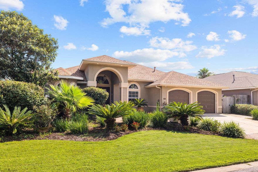 ***Under contract w/72 hour kickout*** Welcome to Chardonnay Estates, where an incredible opportunity awaits you. This updated, 3-bedroom, 3-bathroom home is a true gem that you don't want to miss. With a new roof, fresh flooring, and an updated kitchen, this residence offers modern comfort and style.One of the standout features of this property is its unique location, backing up to the prestigious Eglin Air Force Base property. With this prime setting, you can enjoy the peace of mind that no one will ever build behind your home, ensuring privacy and tranquility.Not only does this home provide a serene setting, but it is also conveniently situated near two exceptional parks. White Point Park, just a short distance away, boasts a beautiful sandy beach on the bay,