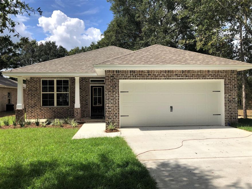 BRAND NEW 4 bedroom SINGLE FAMILY home located in the heart of Niceville! EXTERIOR FEATURES: All brick, large backyard, privacy-fenced back yard, 2 car garage w/ auto opener, irrigation system & landscaping. INTERIOR FEATURES: foam insulation in ceiling, open spacious floorplan, granite tops in kitchen, stainless steel kitchen appliances, marble vanity tops in bathrooms, tile in foyer, baths, & utility, carpet in bedrooms, laminate wood flooring all other areas, large crown molding & window casings in main areas, oversized baseboard & trim throughout. OTHER FEATURES: A 1-yr builder warranty is provided, seller will pay a TOTAL of $5000.00 towards ALL closing cost (buyers & sellers combined), title & closing to be held with Tammy Jones at First National Land & Title.