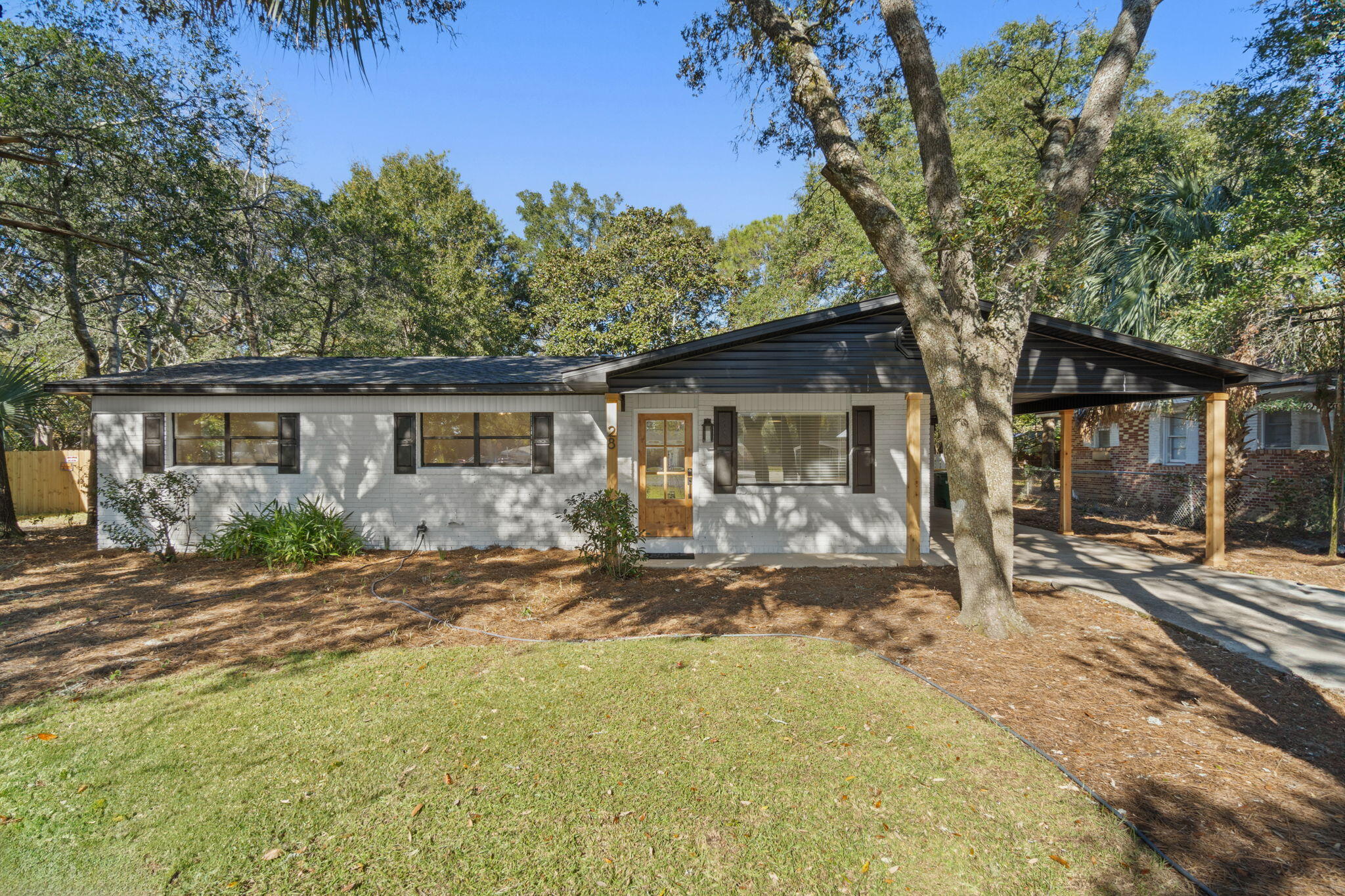 Welcome home to this beautifully renovated 3-bedroom, 2-full bathroom home, boasting 1528 sq ft. Fresh from a top-to-bottom transformation, this gem features custom floor-to-ceiling tile in both showers and baths, complemented by sleek tile flooring in wet areas and durable LVP flooring throughout. The kitchen has new cabinets with gold hardware, quartz counters, and brand new appliances from LG and Frigidaire Gallery. Laundry room was also upgraded with new cabinets, quartz counter, shiplap accent wall, and a new LQ ThinQ washer dryer stack. Outside, enjoy the expansive, fully fenced backyard, perfect for pets, play, or peaceful retreats. Located just 10 minutes from Eglin and 15 minutes from Hurlburt Field.