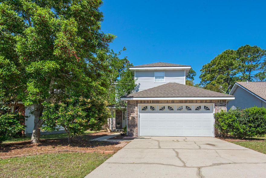 Welcome Home to 1284 Laura Lane! Well maintained with lots of updates, this home is easy to fall in love with! Nestled deep into Bluewater Bay, White Point Village is just seconds from the mid-bay bridge yet still easy access to the heart of Niceville and local military installations.This 2-story home features a 2-car garage, brick & vinyl siding, a covered front porch, and open back deck. The fully fenced backyard is very private and includes a fire pit area and separate yard shed. As you enter this lovely home, you'll find bamboo hardwood flooring downstairs and tile flooring in the wet areas. The oversized family room makes it easy to entertain and relax and also includes a wood burning fireplace. Two dining areas allow for maximum flexibility with space - Click More...