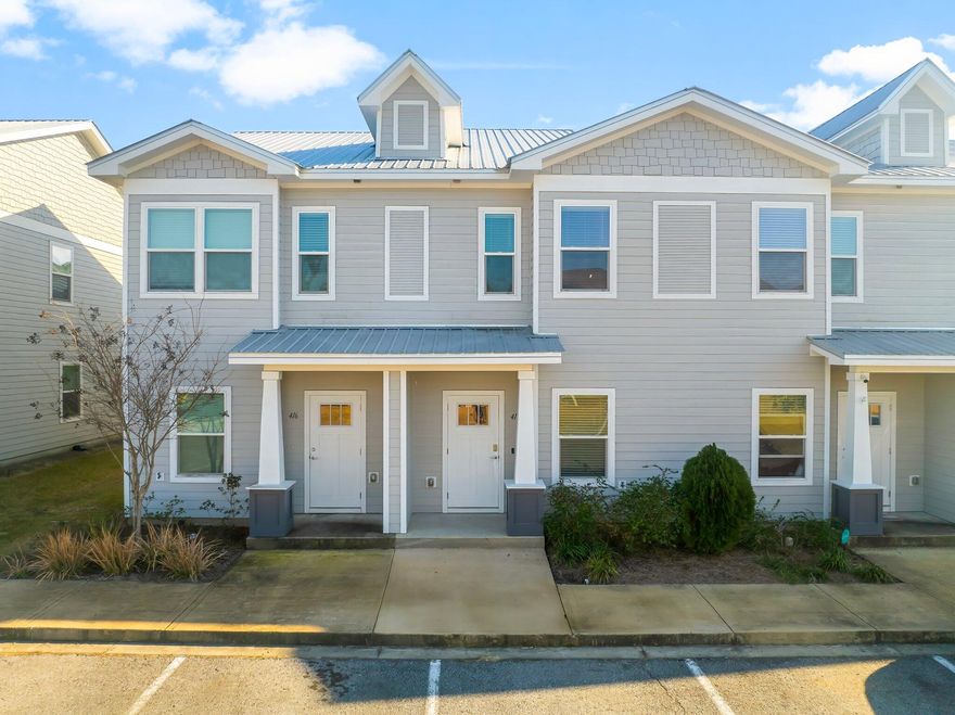 Experience the tranquil, relaxed lifestyle with the luxury of the beautiful white sandy beaches just down the road. You won't want to miss out on this opportunity! This townhouse has a covered, screened in, back porch area, quartz counter tops, LVP flooring throughout, all stainless appliances, kitchen backsplash, mini blind window coverings, 3 beds / 2.5 baths.The Verandas has wonderful amenities for the entire family! Community pool, pickleball courts, basketball courts and playground.***Pictures are stock from exact floor plan. Finishings, interior colors and upgrades may vary.