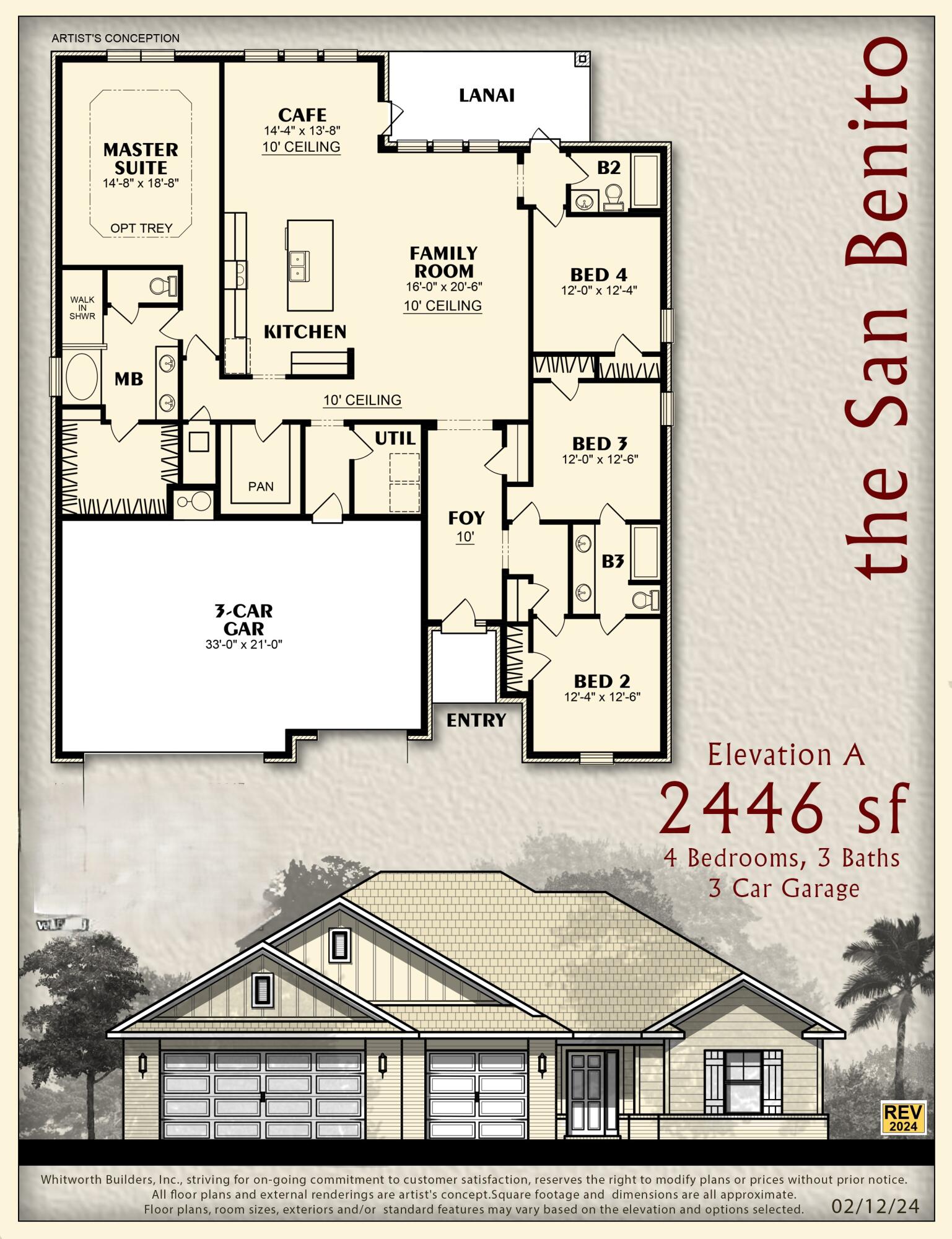 Pre-Sale Opportunity! Pick your plan, pick your lot! 3 Floor Plans, 5 Lots Available along with dozens of color packages!Available Plans feature: 2x6 Exterior Construction * 3-Car Garage (per plan) * Split Bedrooms * Open Plan * Click-n-Lock Wood Laminate Plank Throughout* Tiled Bathrooms * Granite countertops throughout* Kitchen Island & Stainless Steel Appliances * Soft-Close Cabinetry * Primary Bath with Signature Zero-Entry All-Tile Walk-in Shower with 2 Shower Heads, Tile Flooring, Separate Soaking Tub, Double Vanities & Large Walk-in Closet * Ceiling Fans in All Bedrooms, Main Living Area, and Rear Covered LanaiSeller pays most closing costs with use of a Preferred Lender (average value approx. $13,000)Additional $2,500 non-refundable fee required for these premium lots.