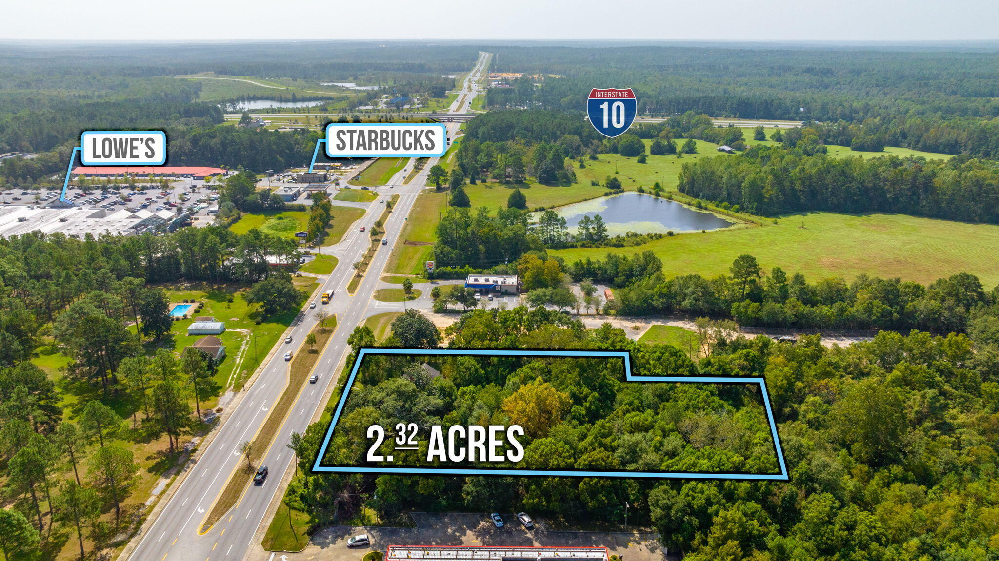 AMAZING COMMERICAL LAND opportunity. This 2.32 Acres of commercial real estate is a prime location right in the busiest part of DeFuniak Springs, FL. Less than a 1/4 of a mile from Interstate 10 this area has high traffic. Find it next to multiple restaurants, hotels, shopping centers and the beautiful Chautauqua Vineyard & Winery. The property is flat land with utilities already in place. There is a beautiful Victorian home on the property that we are told is believed to have been built in the 1800's, however, the structure has been given no value due to its condition. The structure has NOT been registered with the historic district so there's endless options if someone wanted to renovate the structure for commercial use. You also have the option to remove the structure if desired. It has about 250 ft of highway frontage and is approximately 435 ft deep. Some of the uses for this property could be banks, business offices, retail stores, shopping centers, restaurants, movie theater, hotels and motels. There are many more uses that would be allowed on this property and the visibility is AMAZING. Amazing commercial property opportunity!