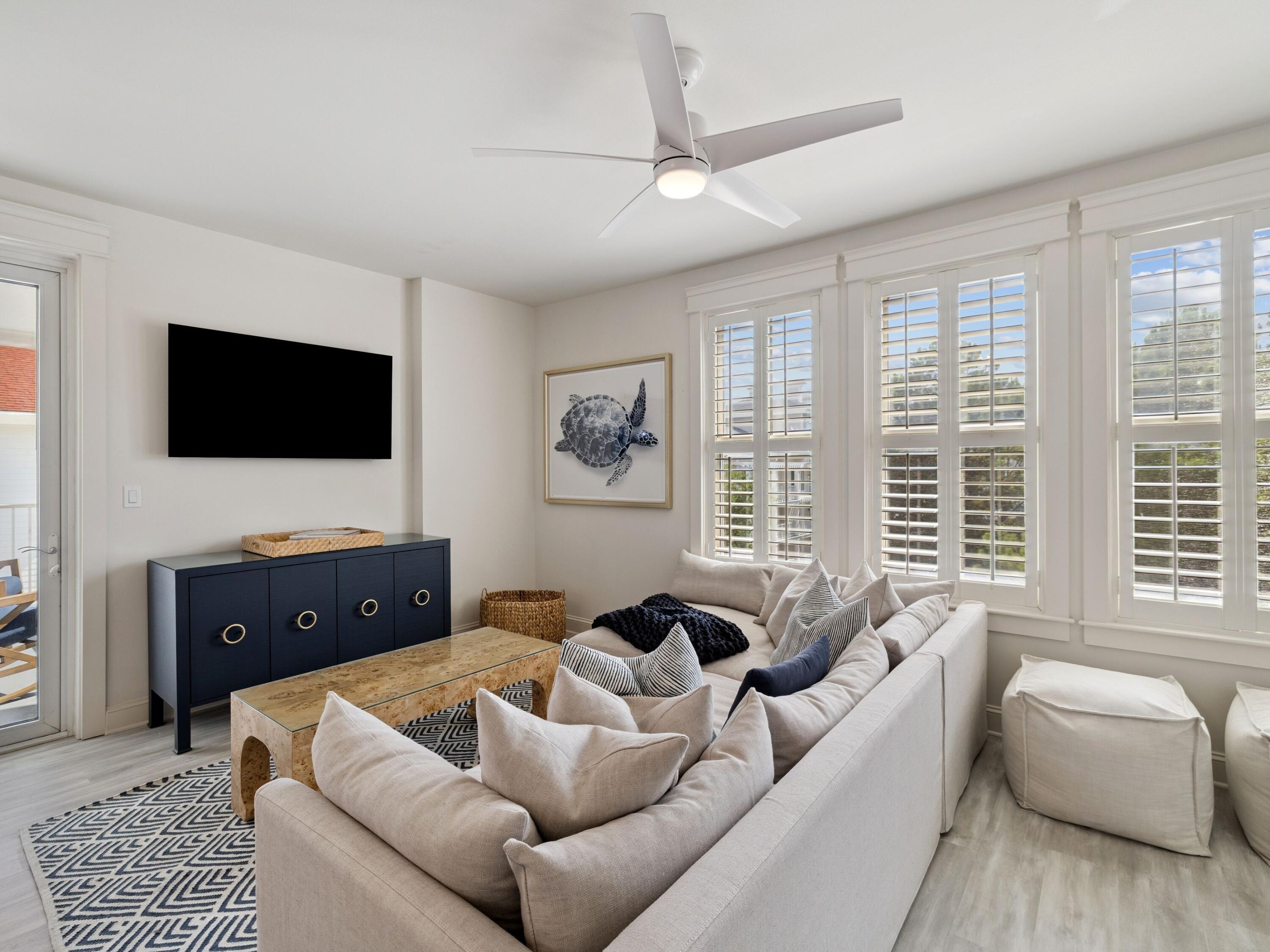 Step into luxury and comfort with this beautifully renovated oversized one-bedroom corner unit in the sought-after Grand Sandestin. Ideally located within the 2,000-acre Sandestin Golf & Beach Resort, this condo offers quick access to the beach, bay, and world-class amenities. Enjoy serene views from the spacious balcony--an inviting retreat perfect for unwinding after a day of beach combing or golf. Inside, the unit has been thoughtfully updated to maximize both style and function, featuring new wood plank flooring throughout, a completely redesigned kitchen and bathroom with quartz countertops, designer lighting, and a built-in bunk space to comfortably accommodate additional guests. Sold fully furnished with chic coastal d??cor, this turnkey property is ready for immediate enjoyment. Residents of The Grand enjoy exclusive access to lush landscaped gardens, fountains, a heated Oasis Pool, fitness center, Ballyhoo Bar, gift shop, covered parking, valet service, and on-site concierge. As part of Sandestin Resort, you'll also have access to championship golf, tennis, a full-service marina, and the vibrant Baytowne Wharf Village. Whether you're seeking a vacation getaway or a savvy investment, this exceptional condo offers the best of coastal resort living.