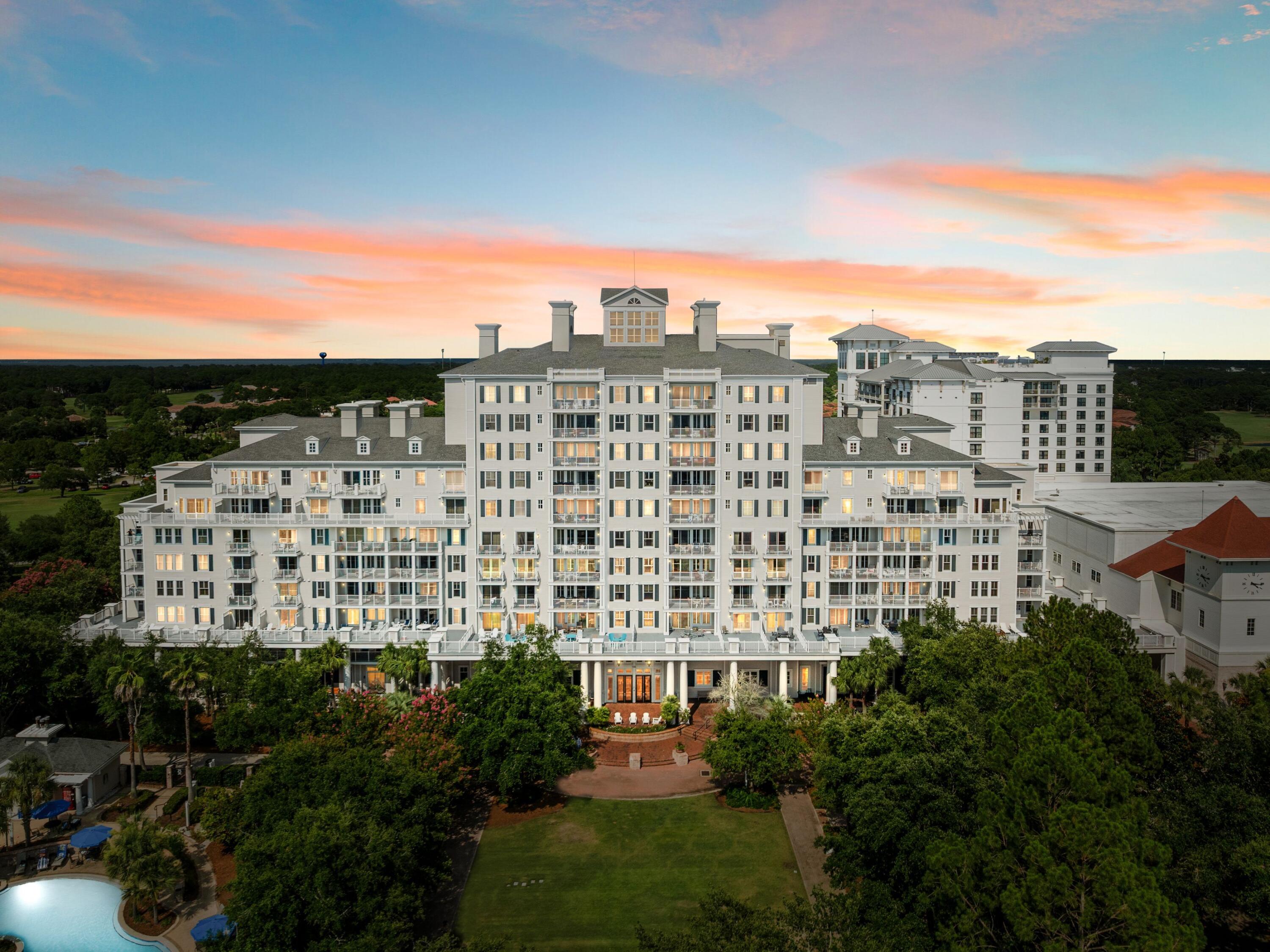 Step into luxury and comfort with this beautifully renovated oversized one-bedroom corner unit in the sought-after Grand Sandestin. Ideally located within the 2,000-acre Sandestin Golf & Beach Resort, this condo offers quick access to the beach, bay, and world-class amenities. Enjoy serene views from the spacious balcony--an inviting retreat perfect for unwinding after a day of beach combing or golf. Inside, the unit has been thoughtfully updated to maximize both style and function, featuring new wood plank flooring throughout, a completely redesigned kitchen and bathroom with quartz countertops, designer lighting, and a built-in bunk space to comfortably accommodate additional guests. Sold fully furnished with chic coastal d??cor, this turnkey property is ready for immediate enjoyment. Residents of The Grand enjoy exclusive access to lush landscaped gardens, fountains, a heated Oasis Pool, fitness center, Ballyhoo Bar, gift shop, covered parking, valet service, and on-site concierge. As part of Sandestin Resort, you'll also have access to championship golf, tennis, a full-service marina, and the vibrant Baytowne Wharf Village. Whether you're seeking a vacation getaway or a savvy investment, this exceptional condo offers the best of coastal resort living.