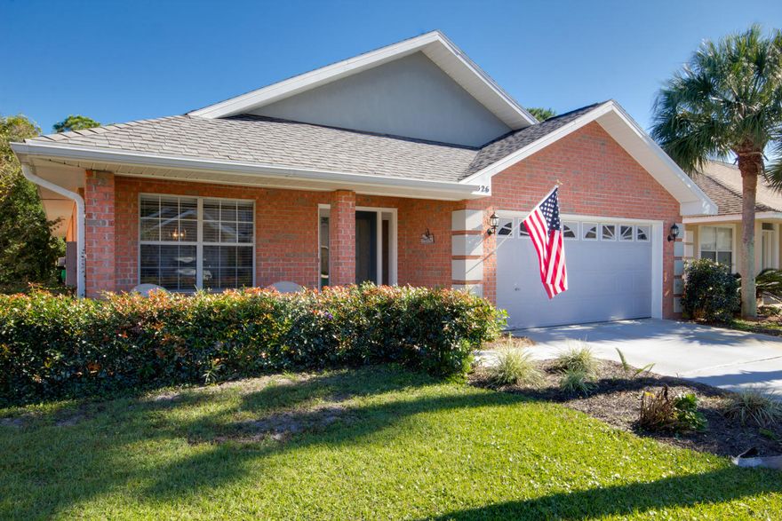 OPEN HOUSE SUN 3/4/18. 1-5. GATES OPEN. Nestled between two of the best golfing communities in Destin is Emerald Lakes.Live in this gated community without large HOA fees. This brick home is maintenance free, and sits on a quiet cul de sac. So many new features that include new luxury cortex flooring wood look vinyl plank, kitchen with quartz counter tops, fresh paint, master bath with spacious tile shower and double shower heads, and new appliances in the large kitchen which include a handy pot filler. The outside lanai is extra living space looking over a lush lawn and wooded preserve that will never be built upon. Come see this beautiful, spacious and updated house soon. Survey on file.