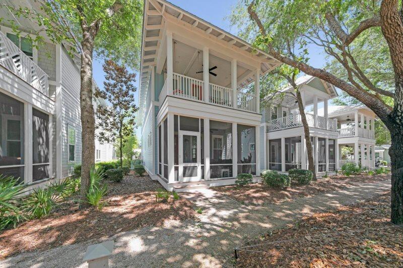 This charming WaterColor home has the perfect mix of privacy, peace, and a convenient location in the beginning part of The Crossings on Dragonfly Park and only 5 homes from the Dragonfly pool! Sit on your screened in porch and enjoy a morning cup of coffee looking at the tree lined park or watch your children play on the grass.When you are ready to go to the pool it is only 5 homes away.You are also close to Camp WaterColor pools and a bicycle,golf cart or shuttle away from the WaterColor Beach Club.For convenience a golf cart comes with the purchase of the home! This home has one of the best layouts to fit the whole family and provide a great rental income with 2 primary bedrooms with ensuite bathrooms,double sinks and a walk-in shower located on both the first and second floors. On the second floor there is also a fun bunk room for the kids, a second living room with a pull out sofa,a full bathroom for the bunk room and living area and another large ensuite bedroom that has 2 queen beds which accommodates 12 people! The living area is open and entertaining and the chef's kitchen is nicely appointed with high end stainless steel appliances (wolf gas stove), granite countertops and breakfast bar. Convenient to the kitchen is a full pantry, laundry room, office nook, owners closet, under stairs storage, guest half bath and outside a large storage room for all your beach supplies. You will enjoy the peace of mind of having new air conditioners and the full exterior newly painted with the best Benjamin Moore mold and mildew resistant paint. Fully furnished, this home will make a lovely primary or second home, but if you are looking to also have rental income, this home has built in revenue already with $126,000 in income for 2024 and on par to bring in $126,000 again this year!
Please check back soon for photos! Home is being photographed on Wednesday July 9th.
Included in the HOA dues owners and guests have access to all the world class amenities of WaterColor including the Watercolor Beach Club, a stunning gulf-front club that offers everything you need for a luxurious beach day. It features three pools, three restaurants, and multiple floors of seating with unobstructed views of the Gulf. Watercolor also has its own private beach providing an exclusive seaside experience. At Camp Watercolor, you can enjoy a lazy river, as well as two additional pools with water slides for extra fun. The camp includes a restaurant and bar, and it overlooks a large green space perfect for soccer or other outdoor activities as well as a basketball court and playground. In addition to these, the Watercolor community boasts three more pools throughout the area. For tennis enthusiasts, Watercolor Tennis offers five clay courts and two pickle ball courts along with a pro shop and daily clinics and lessons.Watercolor is also home to the Boathouse located on Western Lake, a rare coastal dune lake, offering fitness classes and kayak, paddle board, and foil board rentals for outdoor water activities.