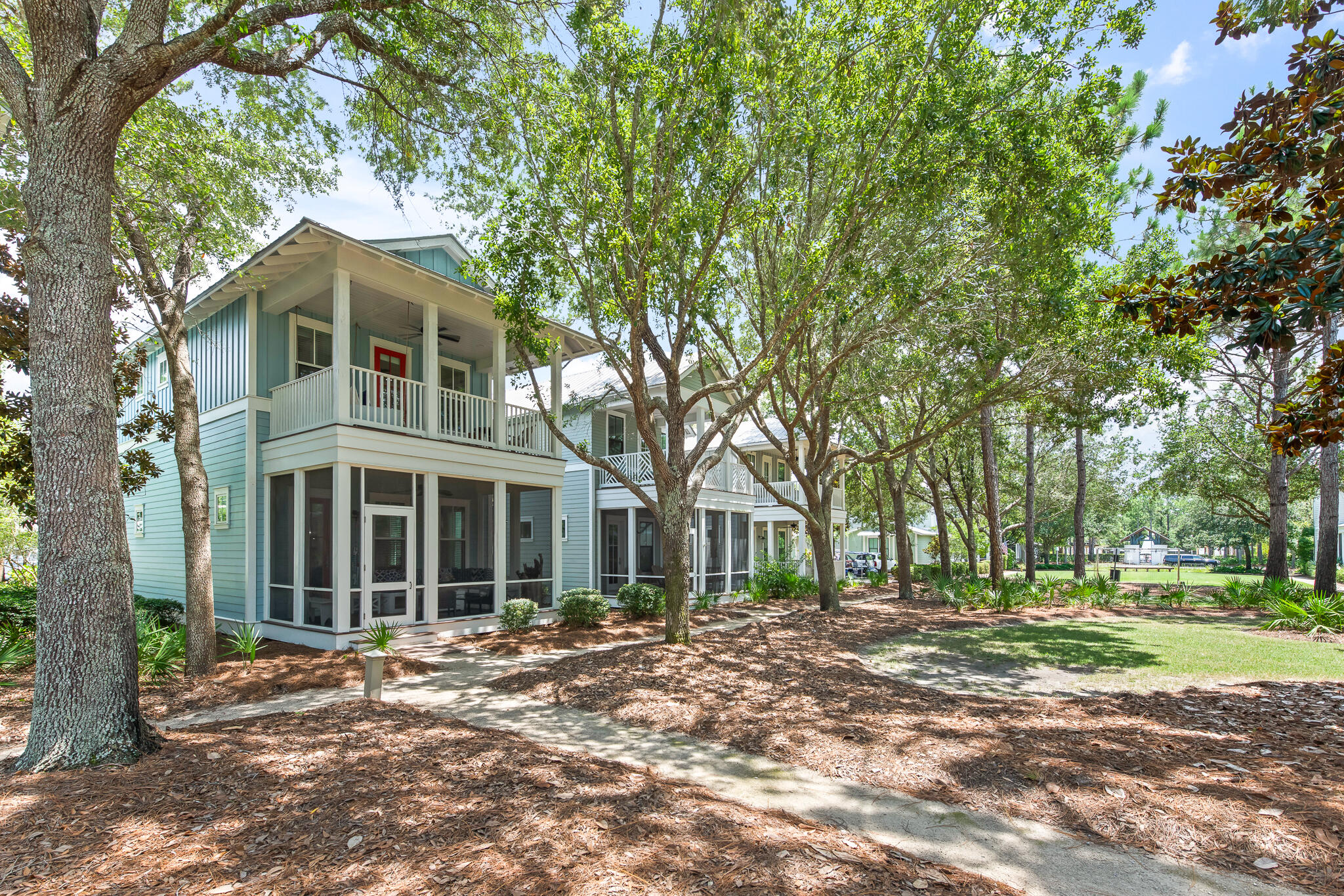 This charming WaterColor home has the perfect mix of privacy, peace, and a convenient location in the beginning part of The Crossings on Dragonfly Park and only 5 homes from the Dragonfly pool! Sit on your screened in porch and enjoy a morning cup of coffee looking at the tree lined park or watch your children play on the grass.When you are ready to go to the pool it is only 5 homes away.You are also close to Camp WaterColor pools and a bicycle,golf cart or shuttle away from the WaterColor Beach Club.For convenience a golf cart comes with the purchase of the home! This home has one of the best layouts to fit the whole family and provide a great rental income with 2 primary bedrooms with ensuite bathrooms,double sinks and a walk-in shower located on both the first and second floors. On the second floor there is also a fun bunk room for the kids, a second living room with a pull out sofa,a full bathroom for the bunk room and living area and another large ensuite bedroom that has 2 queen beds which accommodates 12 people! The living area is open and entertaining and the chef's kitchen is nicely appointed with high end stainless steel appliances (wolf gas stove), granite countertops and breakfast bar. Convenient to the kitchen is a full pantry, laundry room, office nook, owners closet, under stairs storage, guest half bath and outside a large storage room for all your beach supplies. You will enjoy the peace of mind of having new air conditioners and the full exterior newly painted with the best Benjamin Moore mold and mildew resistant paint. Fully furnished, this home will make a lovely primary or second home, but if you are looking to also have rental income, this home has built in revenue already with $126,000 in income for 2024 and on par to bring in $126,000 again this year!
Please check back soon for photos! Home is being photographed on Wednesday July 9th.
Included in the HOA dues owners and guests have access to all the world class amenities of WaterColor including the Watercolor Beach Club, a stunning gulf-front club that offers everything you need for a luxurious beach day. It features three pools, three restaurants, and multiple floors of seating with unobstructed views of the Gulf. Watercolor also has its own private beach providing an exclusive seaside experience. At Camp Watercolor, you can enjoy a lazy river, as well as two additional pools with water slides for extra fun. The camp includes a restaurant and bar, and it overlooks a large green space perfect for soccer or other outdoor activities as well as a basketball court and playground. In addition to these, the Watercolor community boasts three more pools throughout the area. For tennis enthusiasts, Watercolor Tennis offers five clay courts and two pickle ball courts along with a pro shop and daily clinics and lessons.Watercolor is also home to the Boathouse located on Western Lake, a rare coastal dune lake, offering fitness classes and kayak, paddle board, and foil board rentals for outdoor water activities.