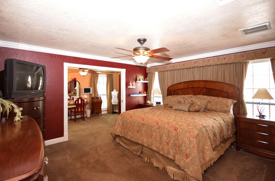 Seller says, Make me an offer! Spacious move-in-ready home in a quiet neighborhood with high ceilings; crown molding and baseboards; plantation blinds; a sitting room off the master bedroom; a long master bedroom closet; a master bath that boasts a garden tub and separate shower with two fixed shower heads, one removable head, and a bench. This single-story home has both a dining room and an eat-in kitchen; a large heated/cooled sunroom; a seven-person hot tub; a big backyard with a yard building, a covered porch off the master suite, a large patio, a picnic area, and still enough room to run and play. Tucked away at the end of a one-street community near the cul-de-sac, this home has easy access to three major streets and is close to the bases, shopping, medical, parks and, and beac