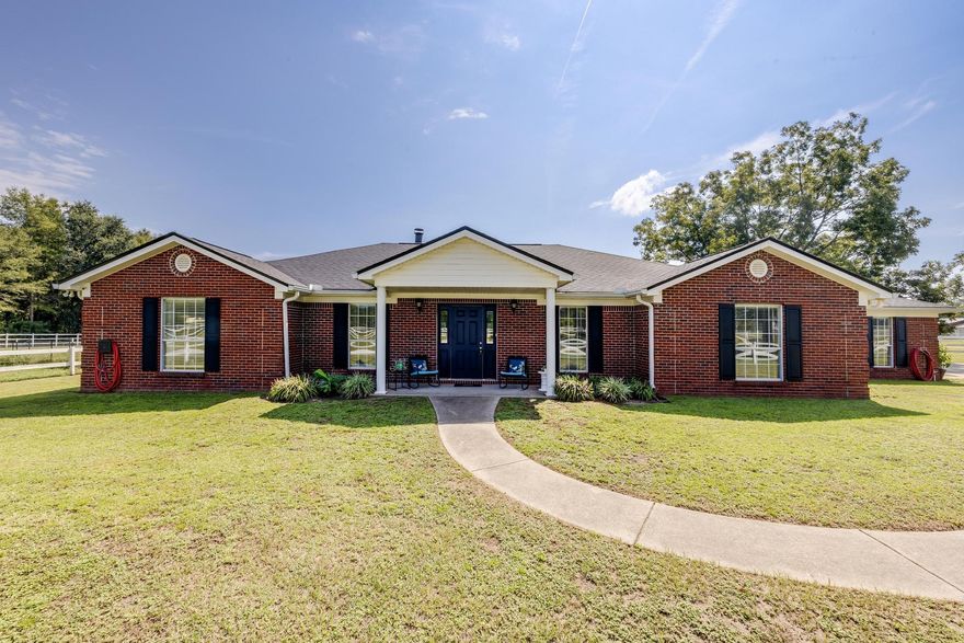 Nestled on a serene five acre plot, this charming 2500 sq ft country home offers the perfect blend of rural tranquility and modern comfort. Fresh new 2024 roof, 2023 water heater, open concept design, ideal for family gatherings and entertaining.The home boasts 5 spacious bedrooms & 3 full bathrooms.The heart of the home is a large light-filled area that connects to the kitchen, which features modern appliances, ample counter space and cozy dining area. New dishwasher. Views of this fantastic property from all rooms. Outside, provides endless possibilities. Fully fenced with electric fencing, barn, chicken coop and animal shelter. Enjoy the views on the covered deck and or cool off in the new above ground pool with salt water chlorinator pump. Septic cleaned 2023. Termite bond. Survey.