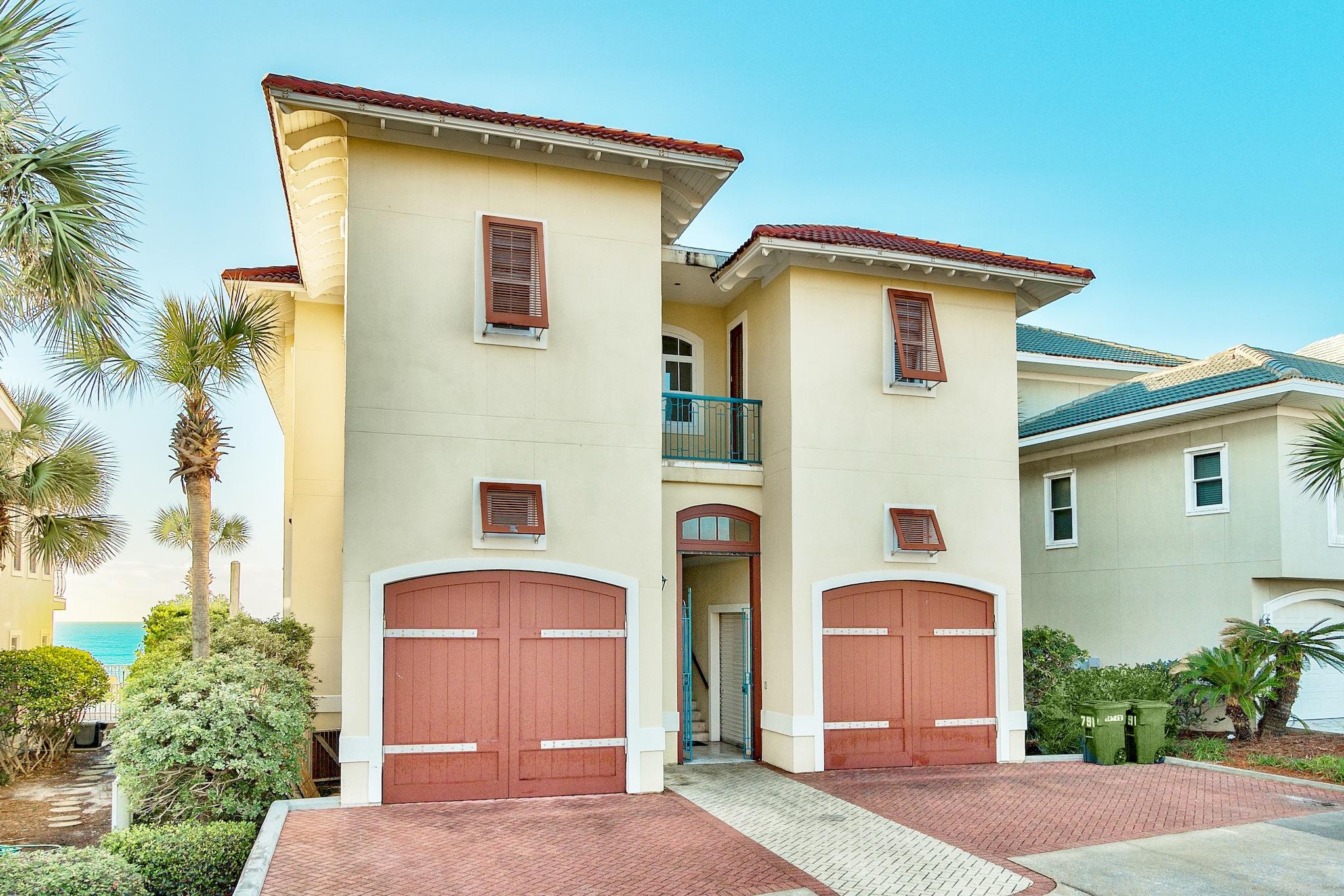 Located in a prime spot of Miramar Beach for quick access to Grand Boulevard, Baytowne Wharf, Silver Sands, 30A and a multitude of restaurants while outside the in-season high traffic zones, this gulf front 6BR/6.5BA gulf front retreat with 52' of frontage and a seawall is perfect for the second home buyer or investor with actual revenue of just under $225K in 2018, and $230K-$255K projected for 2019. Add a small pool, projections jump to $290K-$340K annually. That's 12%-14% gross return, a rarity. Hot tub, excellent views from living, kitchen dining areas, bedroom first floor and an elevator to the second story. Gorgeous master and guest room gulf facing on the second story and bunks aplenty for the kids. Two garage spaces, extremely well maintained, only two owners.