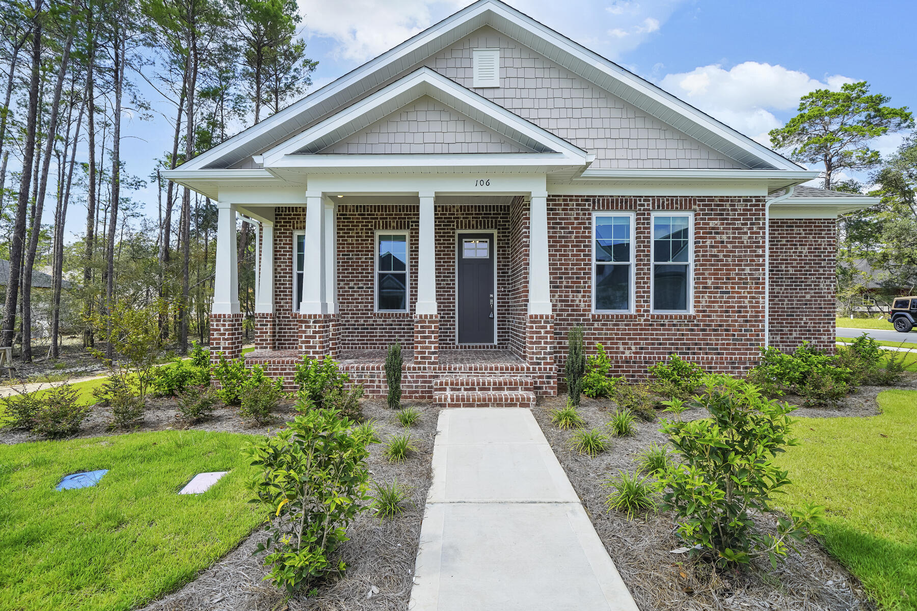****Seller Contributing $30,000!! Seller to contribute up to $30,000 towards closing cost, pre-paids, points, buy down etc with use of approved lender and title company. Move in ready!! This beautiful 5 bedroom 2.5 bathroom new construction home is located on a corner lot in Niceville's newest community, Deer Moss Creek. This home has an abundance of natural lighting in every room making the floor plan feel large and spacious. The kitchen has upgraded appliances to include a french door refrigerator, built in oven and microwave, gas range, hood vent and glass subway backsplash. The rustic looking LVP flooring in the main areas compliments the upgraded carpet in all of the bedrooms perfectly. The master bedroom offers a large walk-in closet, spa-like bathroom, tile shower featuring 2