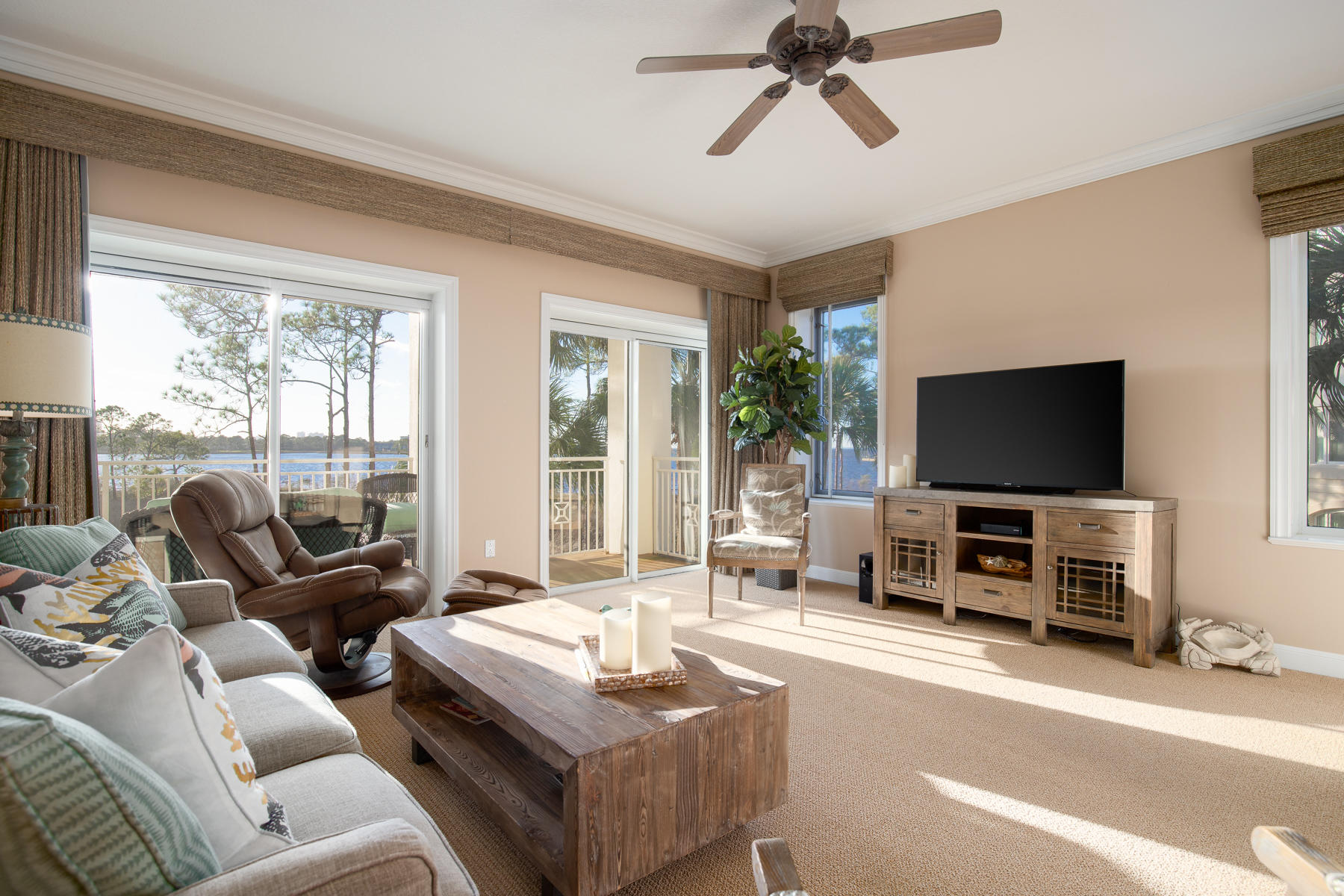Owner Financing Available, Up to 90% of Purchase Price at 4% Interest for a Qualified Buyer.As the owner of 8700 Anchorage, a luxury 3 bed, 3 bath condo in Sandestin, every day feels like vacation. Located on the 2nd floor in the sought-after Anchorage complex at Sandestin Golf and Beach Resort, this updated condo is a rare find. With a Bayfront master suite and 2 guest bedrooms, each with a balcony, a custom kitchen, a private pool for Anchorage owners and gated entrance to Anchorage, this property includes the best of everything. Breakfast on one of the 3 balconies provides serene morning views across the sparkling waters of Choctawhatchee Bay with boats sheltered in their slips at nearby Baytowne Marina. The pedestrianized Village of Baytowne Wharf is the place to browse boutiques