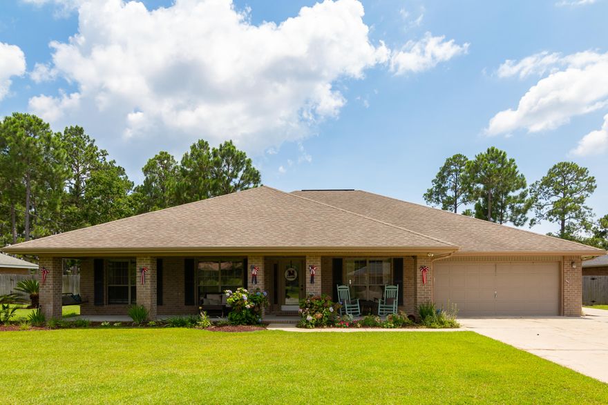 Welcome Home! The front porch invites you in and you can easily see this spacious and well designed 4BR/3BA home (with bonus room) is well maintained! The kitchen is truly a chef's dream with extensive cabinet space, an island, breakfast bar, stainless steel appliances and that oversized pantry! The flowing floor plan makes it easy to entertain and move from one area of the home to the next. As you retreat to your master oasis you'll have an extra large bedroom with a fantastic master bath that makes you feel like you're at the spa everyday! Double vanities, walk in closet, a great soaker tub and that stand up tiled shower tops it off! The other 3 bedrooms are spacious enough for any family member and each have large closets! The backyard is big, fenced in and well manicured!
