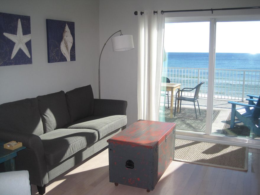 You will almost have the beach to yourself-even during peak season! That's why rental guests return each year to Commodore's Retreat, one of the best-kept gulf-front secrets on 30A. These highly desirable units - with views of the beautiful gulf in front of you and one of 30A's unique coastal dune lakes to your left - are hard to find. The wonderfully secluded beach allows you to get away from it all - but it's only about a mile from Seaside or Watercolor venues. Put this on your 'must see' list! This rare 3 bedroom unit is tastefully furnished in a comfortable coastal motif. Both the Living room and master bedroom have gulf views and sliding glass door entries to the private deck. There are two bedrooms on the main floor with King size beds