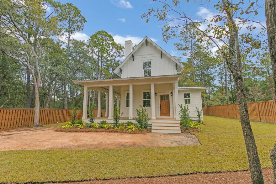 Charming Southern Style Cottage newly constructed in great location in south Freeport will make a wonderful forever home for a small family or retired couple. Three bedroom, 2.5 Bath, this home features wood floors, custom solid wood cabinets, tile surrounds in bathrooms, quartz countertops, hardwood solid doors,  upgraded appliances, fireplace and numerous outdoor porches. Feels and looks like old southern farmhouse on large lot with plenty of room for shop, carport, garage in a very quiet neighborhood. See for yourself how cute and charming this home really is! Professional photos coming soon!