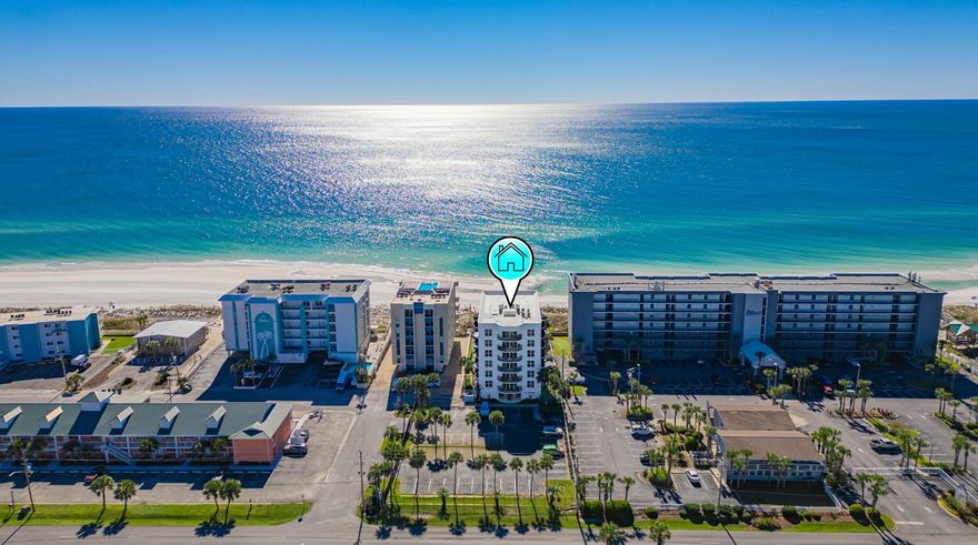 Immaculate updated 5th floor condo with views of the bay from the living area & views of the Gulf from the master bedroom balcony! Only 20 units in the complex. Enjoy the beach without the crowd! As you enter, you and your guests will appreciate the open concept common space & abundance of natural light coming thru the large sliding glass patio doors. With a split floor plan, guests are sure to have ultimate comfort & privacy. After a relaxing day at the beach enjoy the evening watching the lights on the bay from the main balcony. The master suite has a private bath w/ large jacuzzi tub, double vanity, linen closet, and separate shower. Master also has its own private balcony with side views of the Gulf! Sit on your balcony in the morning and enjoy a cup of coffee while listening to the waves & enjoying the gulf view from the master balcony. NO CARPET! All flooring is tile including the bedrooms.
The leather furniture is new in the living area also new mattresses in both bedrooms & new granite countertops.  The HVAC & water heater are 5 yrs old, washer/dryer are brand new and the other appliances are 2 yrs old.

All furniture remaining with the condo includes: all bedroom furniture & living room leather sofa hide-away bed, leather recliner & leather chair, dining room table & chairs and patio furniture.  Unit has a walk-in closet and an owner's closet. Only owners are allowed pets.

Dune Pointe recently underwent major renovations with new paint scheme, new balcony coating & new railings, resurfaced parking lot, and fresh landscaping, new pool furniture and offering a beautifully updated look for owners and guests to enjoy! This is now a GATED COMMUNITY!! Dune Pointe also has a heated waterfront pool, elevators, private beach access, & shower station.  The special assessments have been paid by the sellers. There are No upcoming special assessments! This condo is a perfect primary, secondary, or investment property! 