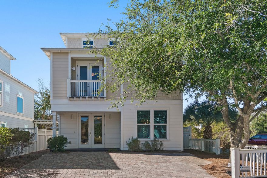 Ideally positioned in the heart of Seagrove, this charming coastal cottage offers an exceptional 30A lifestyle just four homes off scenic Highway 30A and only a short walk to the new public beach access located across from Cafe Thirty-A. With one of the most desirable locations along 30A, owners and guests will appreciate the convenience of easy beach access, nearby dining, shopping, and biking paths, all just steps away.Designed for both relaxed coastal living and strong rental appeal, the home features an open-concept living, dining, and kitchen area that creates an inviting space for gathering and entertaining. The well-appointed kitchen includes a gas range, granite countertops, stainless steel appliances, and breakfast bar, seamlessly connecting to the dining area and spacious living room. The second floor serves as a private retreat with a primary suite and en-suite bath, along with a comfortable sitting area just outside the bedroom. This level also features a bunk room, a full bath and a full laundry room, making the layout ideal for maximizing rental occupancy and guest comfort.
The third level adds valuable flexibility with a large bonus room, additional sleeping accommodations, and a full bathperfect for hosting extended family or increasing rental capacity. Outdoor living is highlighted by the covered open-air deck, spacious enough for dining and entertaining.
Whether used as a second home or a fully rental-ready investment, this property combines a highly walkable Seagrove location, easy beach access, and a versatile floor plan designed to meet the needs of today's buyers and vacation renters alike.
