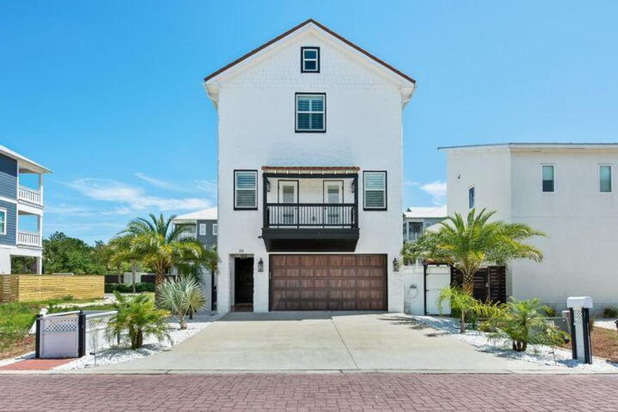 This remarkably well built, concrete home in highly coveted Inlet Beach can now be yours. Located prominently within two blocks  of three beach access points, this home featuring Southerly and Westerly Gulf views, a private pool, custom built pizza oven and abundant outdoor space is an entertainers dream. With five bedrooms, five baths, two living areas, ample outdoor space and a rare garage this home meets all your needs whether you are searching for a permanent residence, second home or a lucrative investment property generating impressive rental income. A short bike ride to Rosemary Beach and quick access to 98 allows you to enjoy all that 30a and the entire PCB area offers. Buyers to receive $50,000 decorating credit at closing!